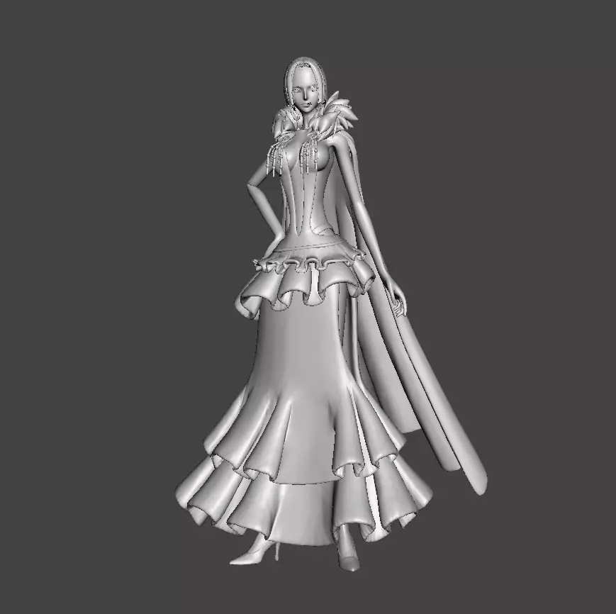 Boa Hancock 3D Model 3D print model_0