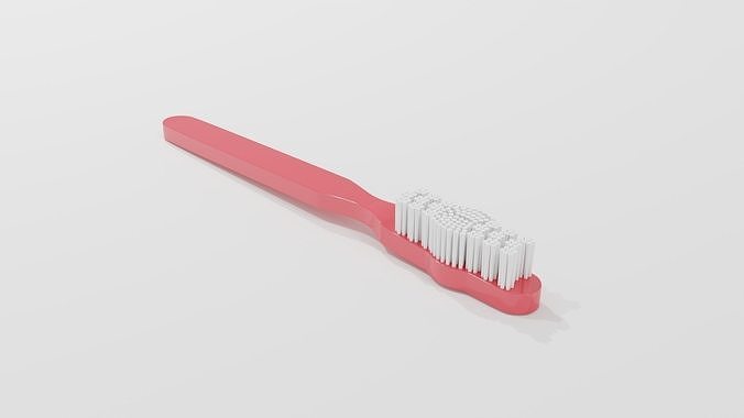 Toothbrush Low-poly 3D model