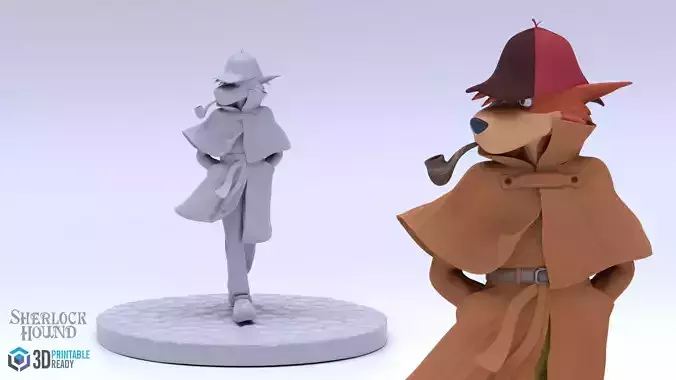Sherlock Hound 3d Print 3D print model