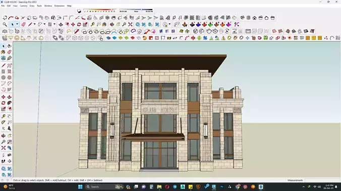 Club house 3d model 3D model