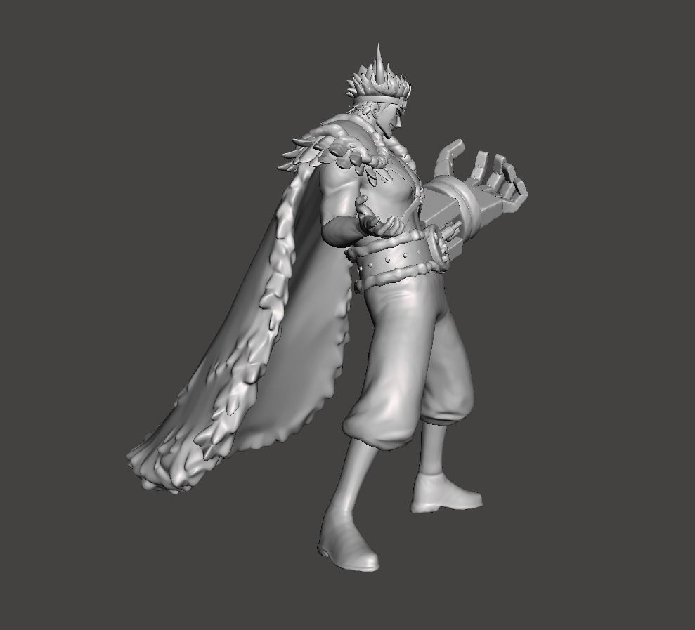 Eustass Captain Kid Beast Pirates Costume 3D Model 3D print model_2