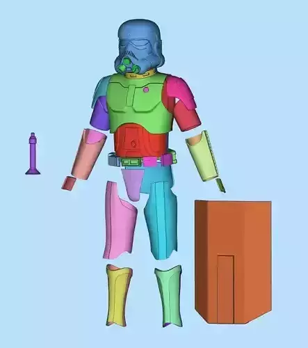 Concept Stormtrooper Full Size props Costum  3D print model