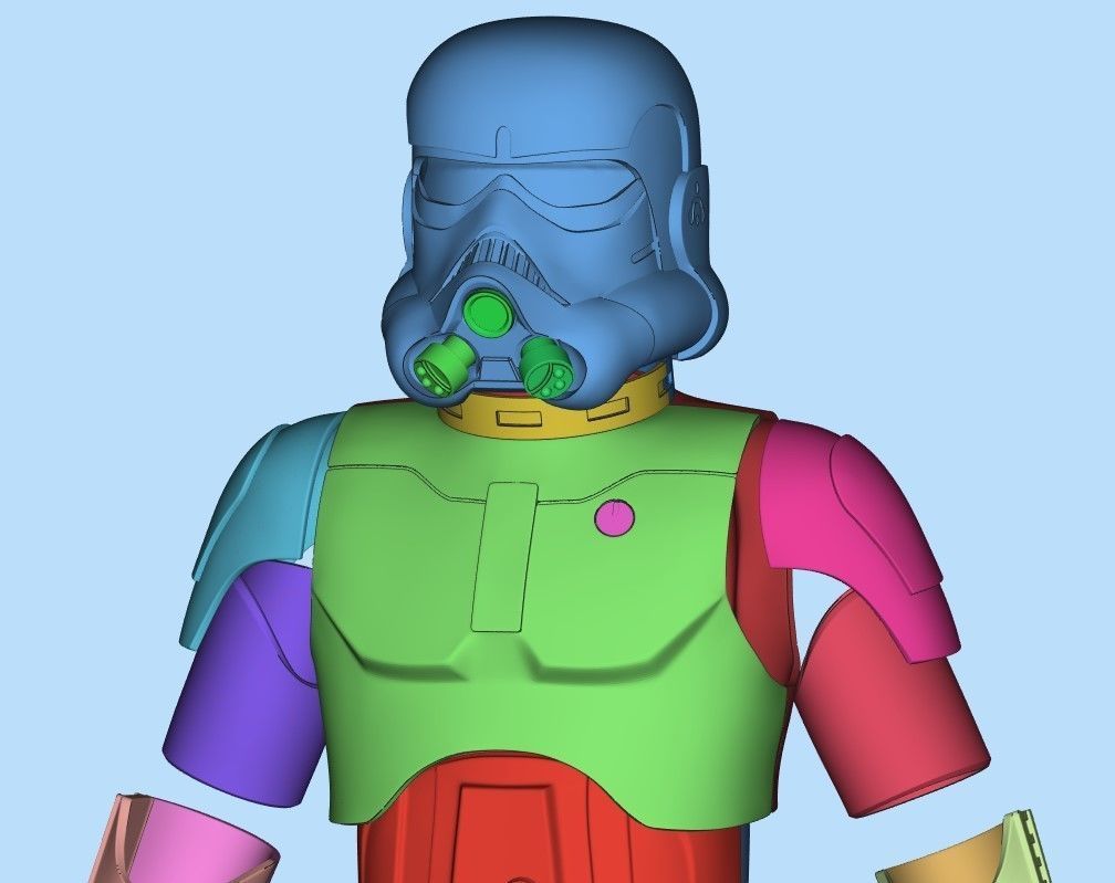 Concept Stormtrooper Full Size props Costum 3D print model_2