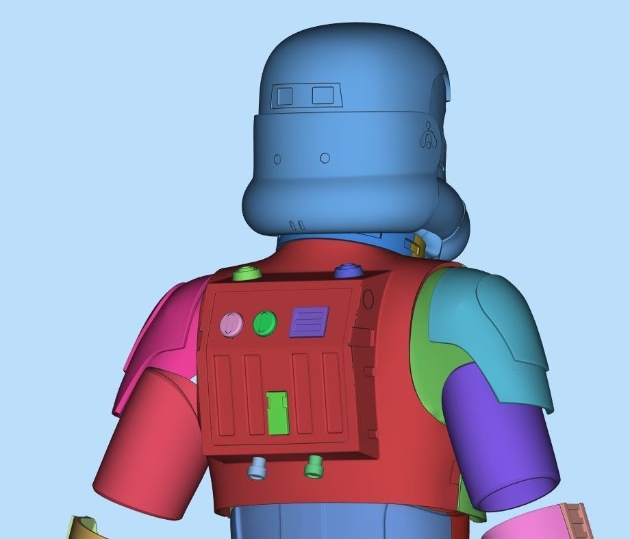 Concept Stormtrooper Full Size props Costum 3D print model_3