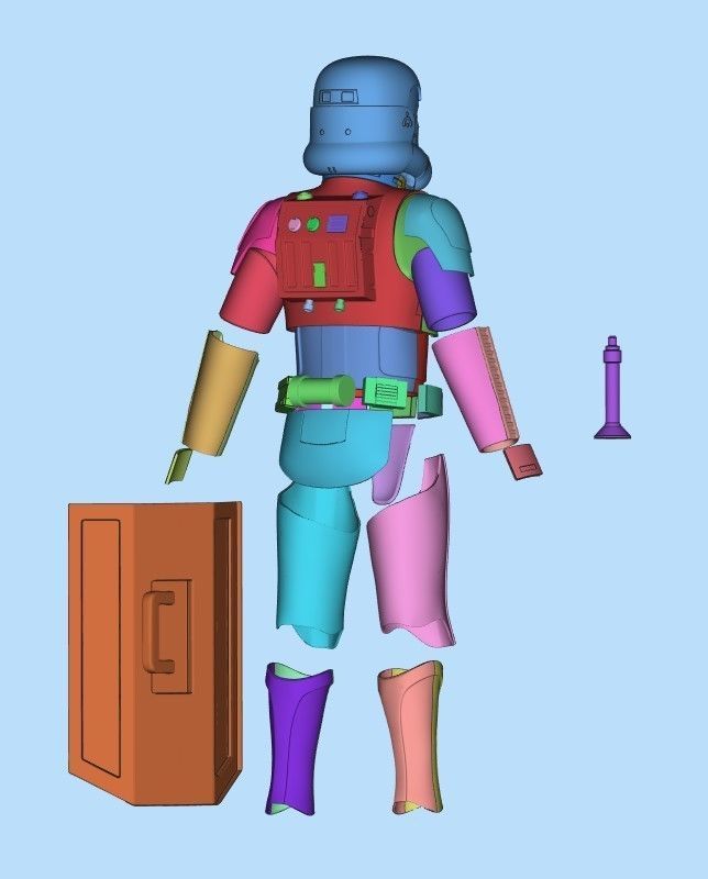 Concept Stormtrooper Full Size props Costum 3D print model_1