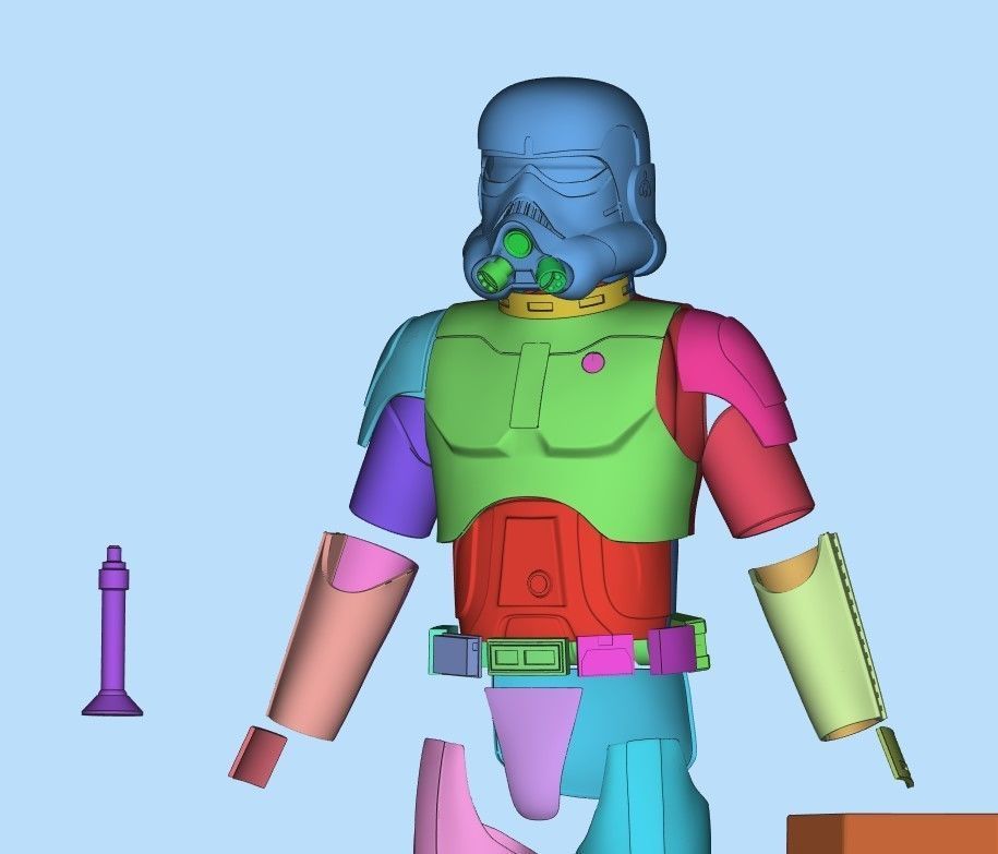 Concept Stormtrooper Full Size props Costum 3D print model_4