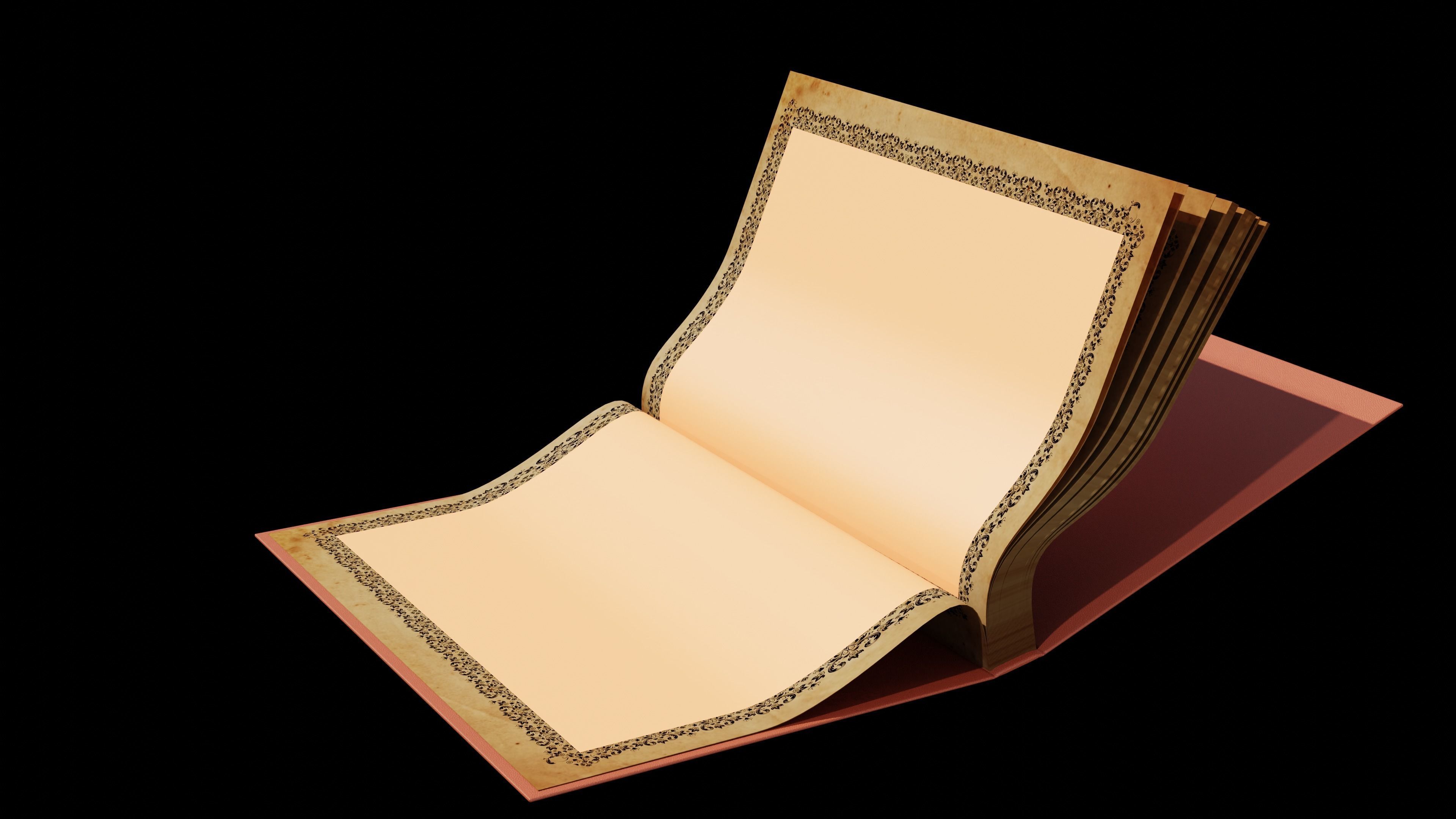 Animated book opening and closing Low-poly 3D model Low-poly 3D model_2