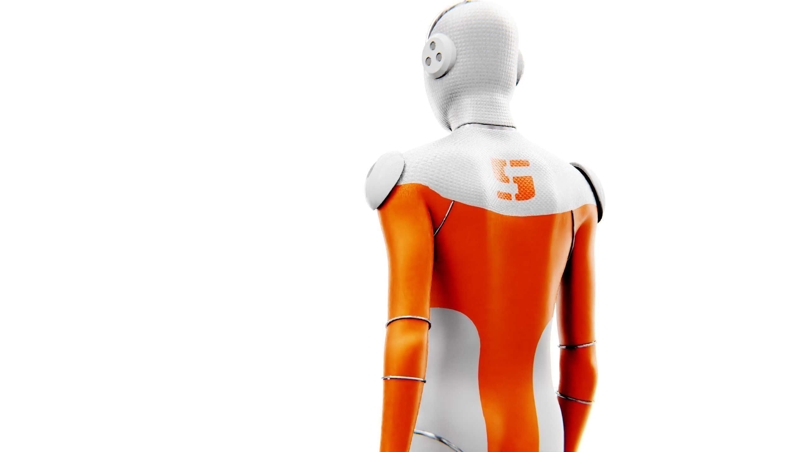 TESLA ROBOT V-2   RIGGED 3D model_28