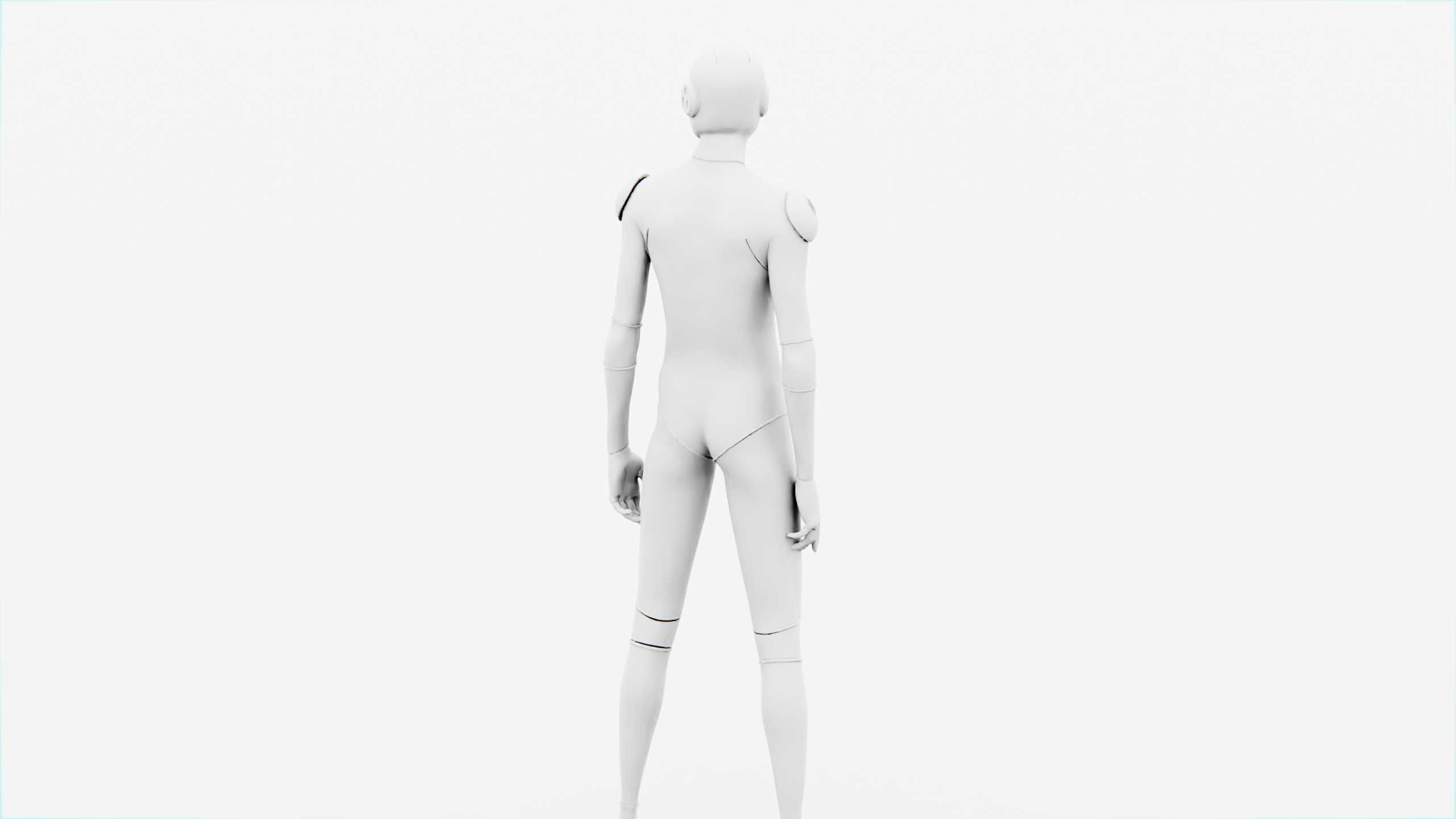 TESLA ROBOT V-2   RIGGED 3D model_34