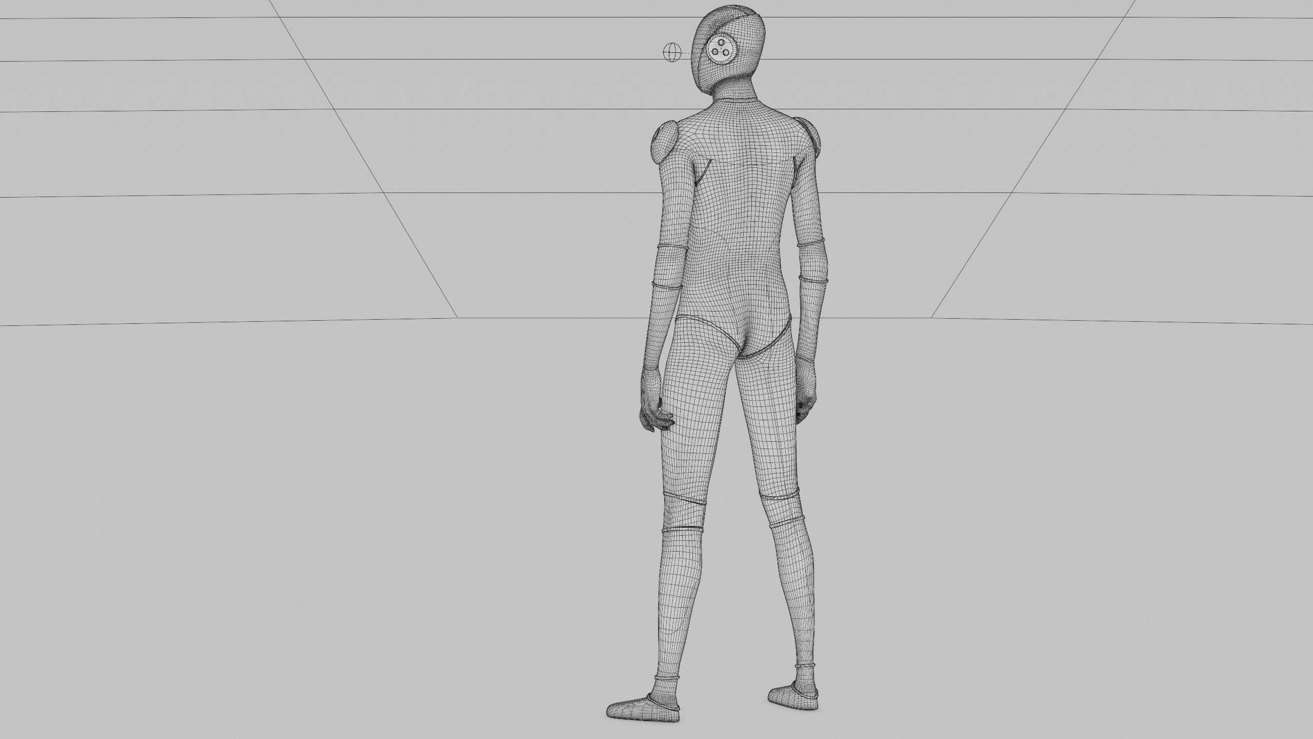 TESLA ROBOT V-2   RIGGED 3D model_38