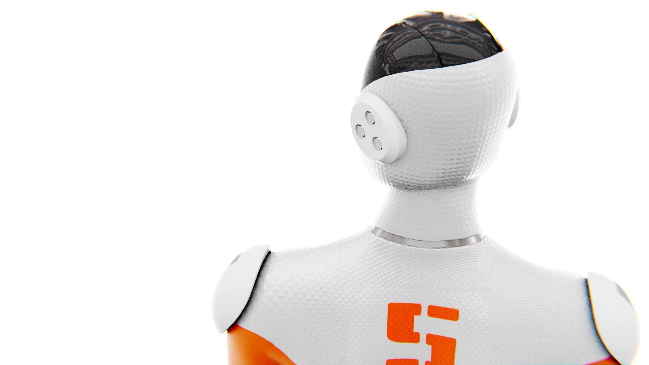 TESLA ROBOT V-2   RIGGED 3D model_19