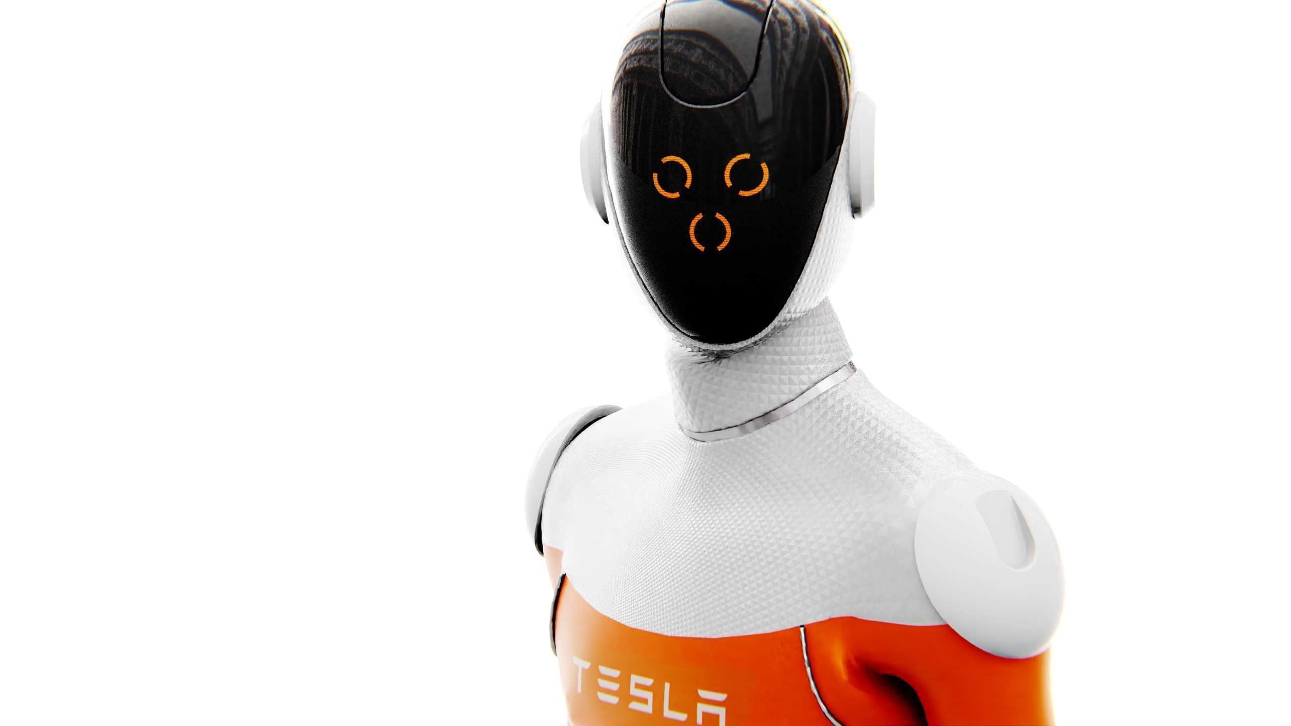 TESLA ROBOT V-2   RIGGED 3D model_13