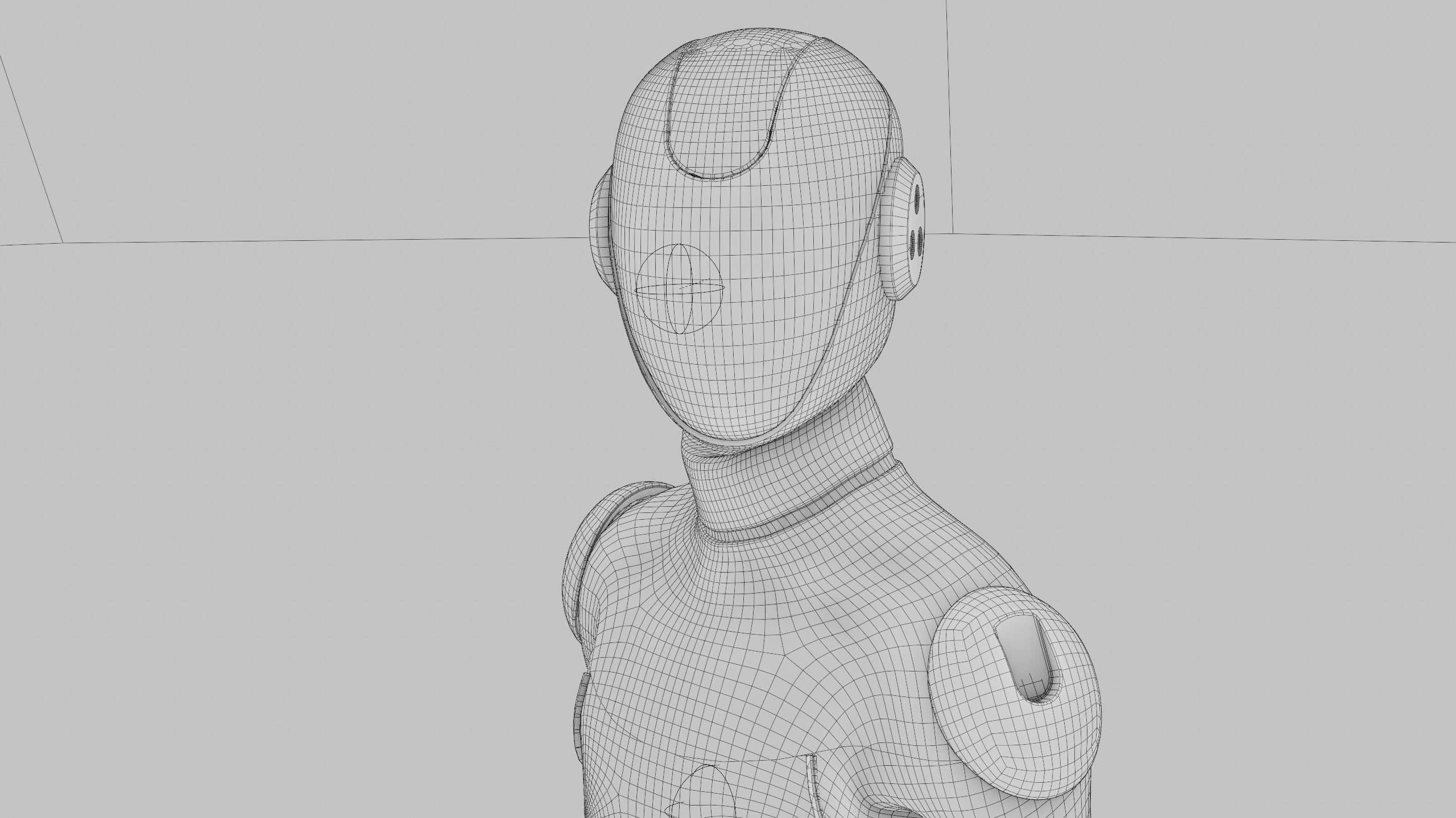 TESLA ROBOT V-2   RIGGED 3D model_39