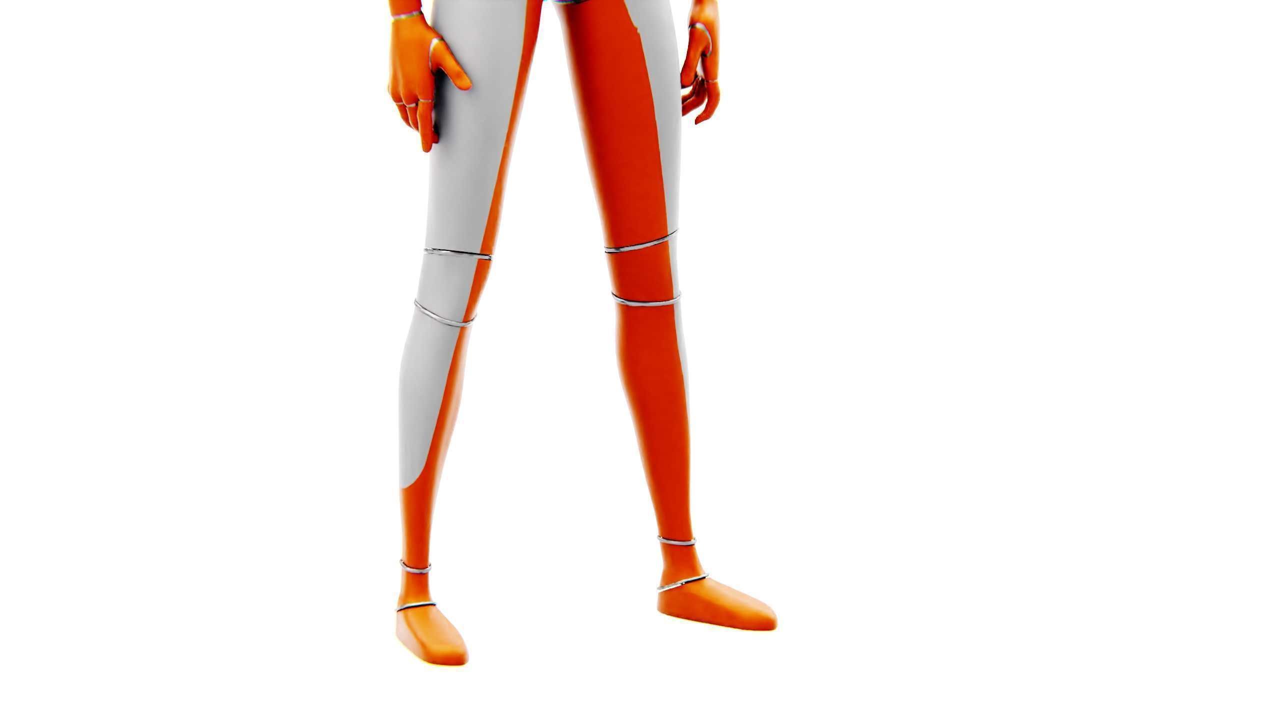 TESLA ROBOT V-2   RIGGED 3D model_17