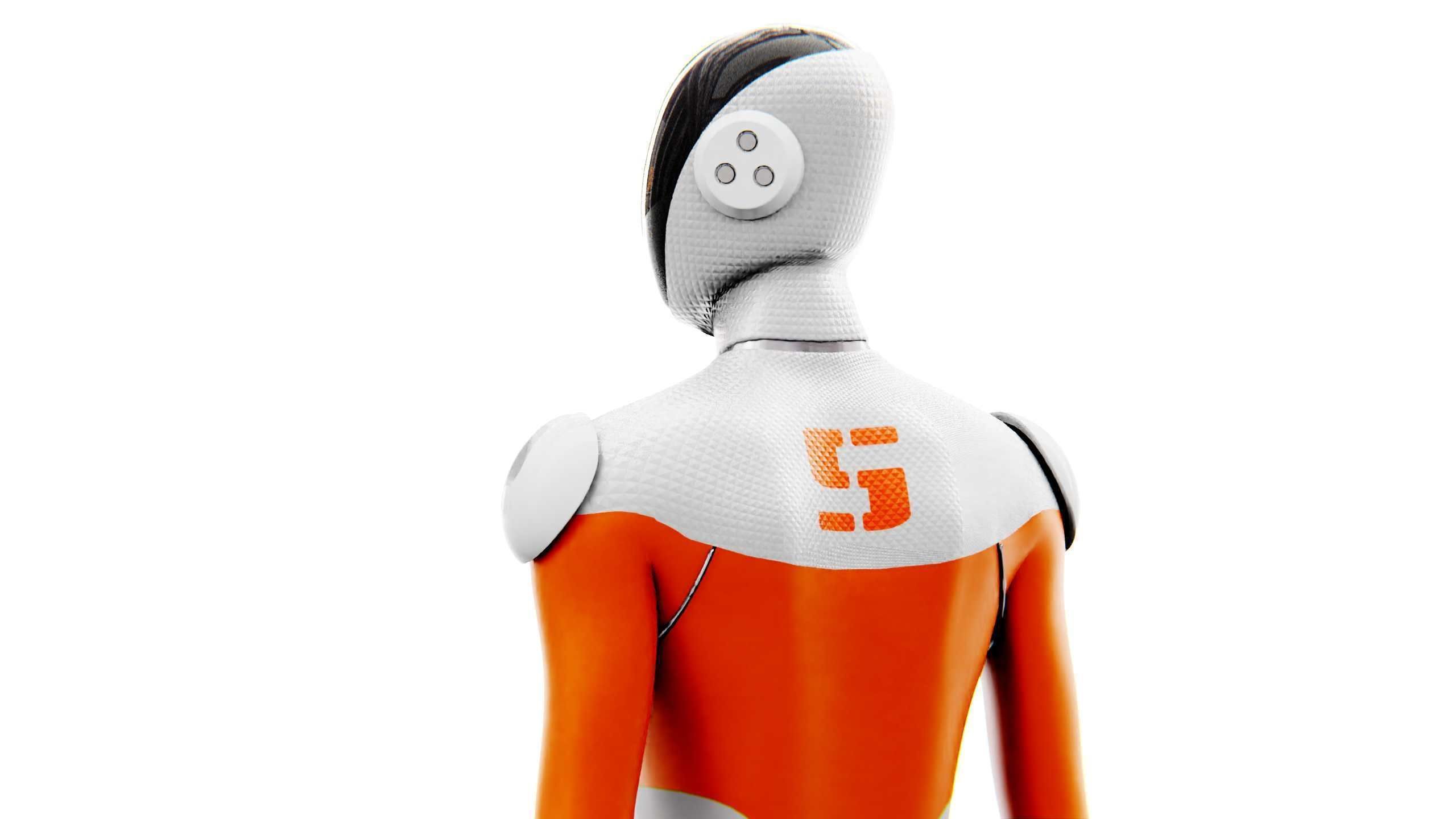 TESLA ROBOT V-2   RIGGED 3D model_15