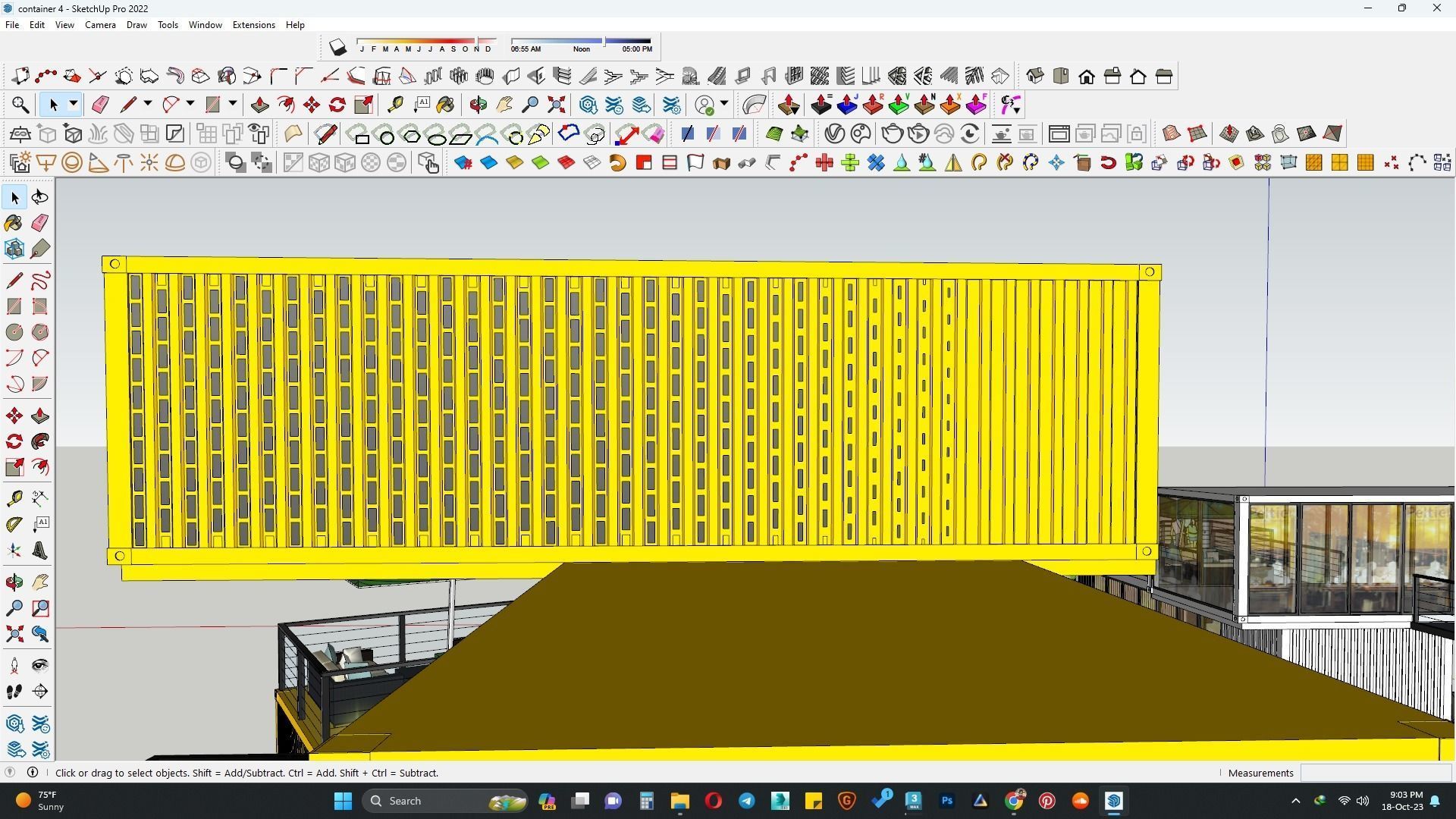 Container restaurant 3d model 3D model_6