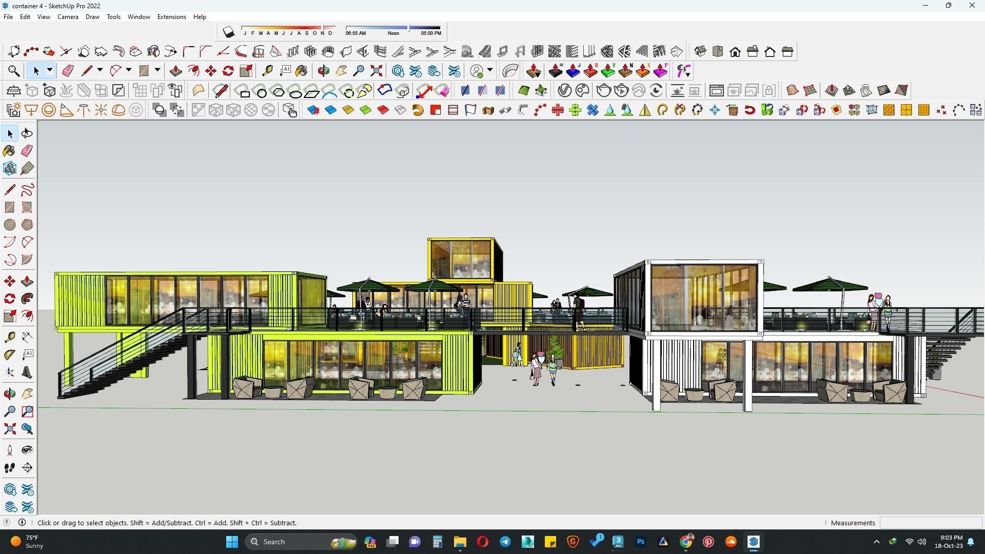 Container restaurant 3d model 3D model_2