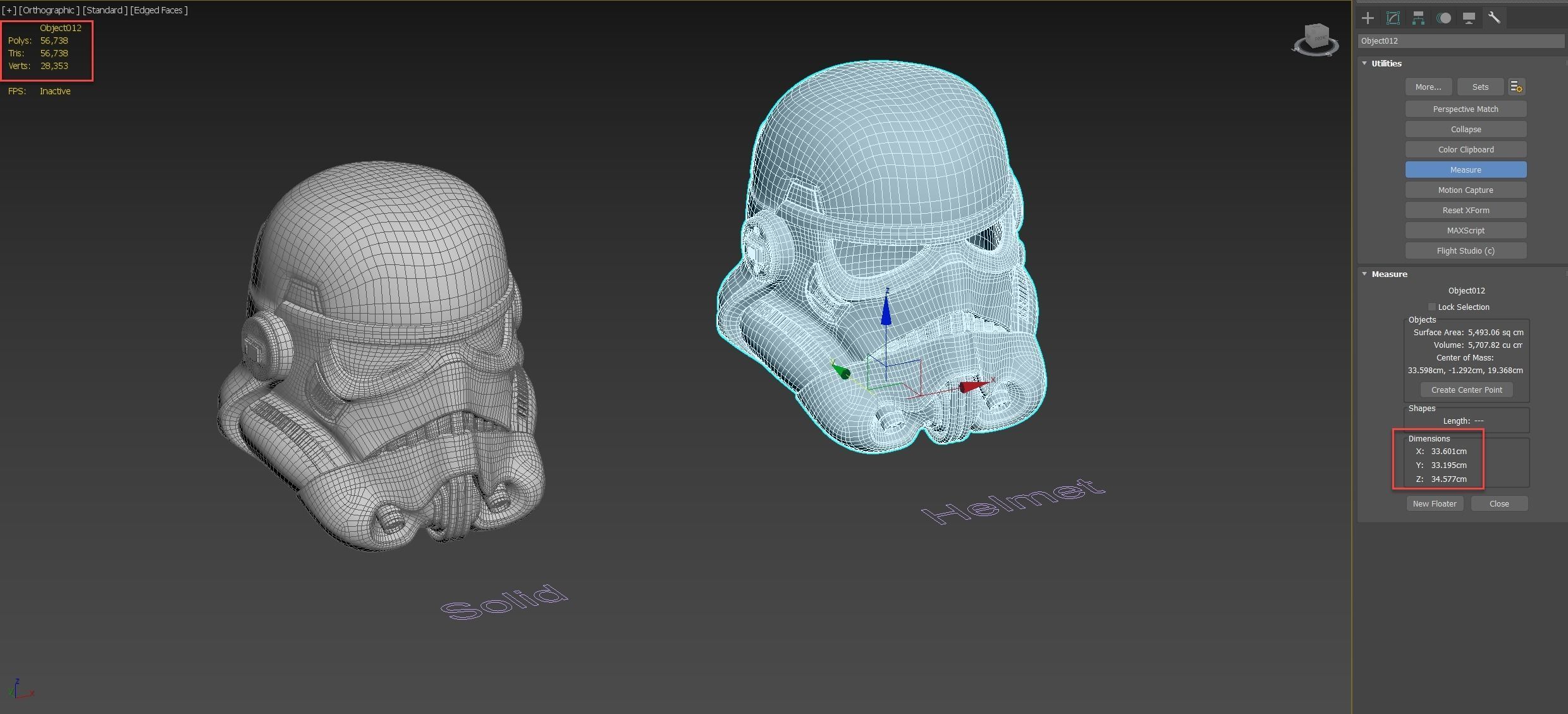 Printable StormTrooper Helmet 3D print model_9