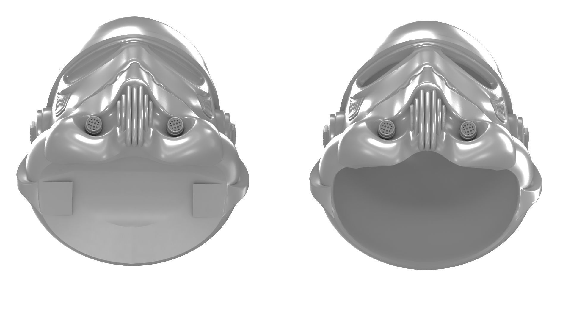 Printable StormTrooper Helmet 3D print model_5