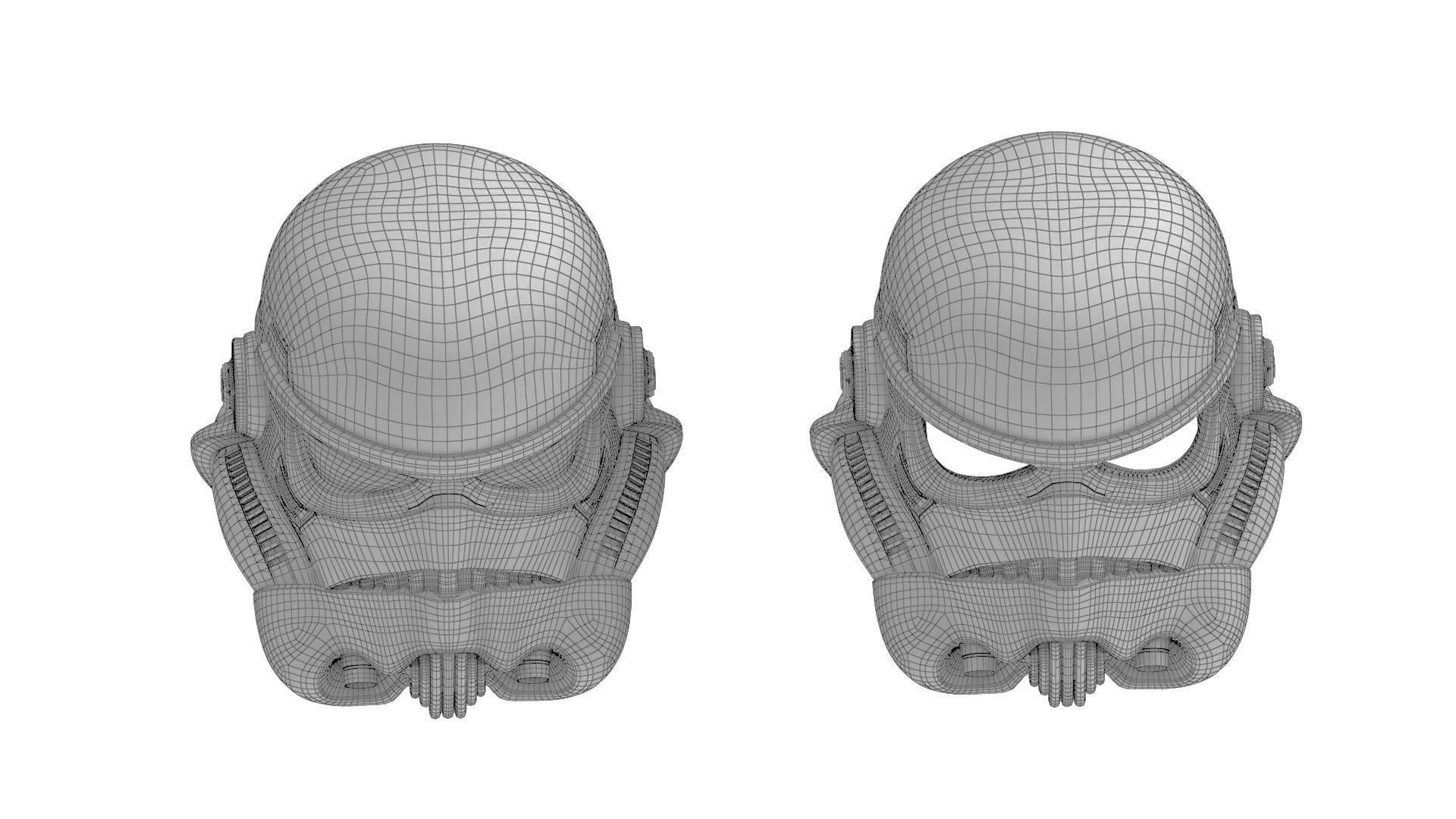 Printable StormTrooper Helmet 3D print model_11