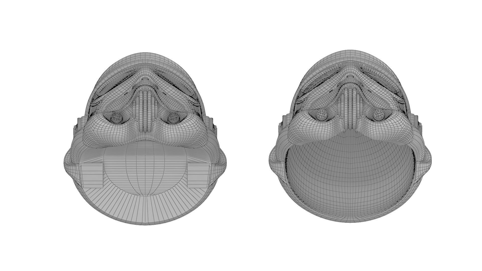 Printable StormTrooper Helmet 3D print model_12