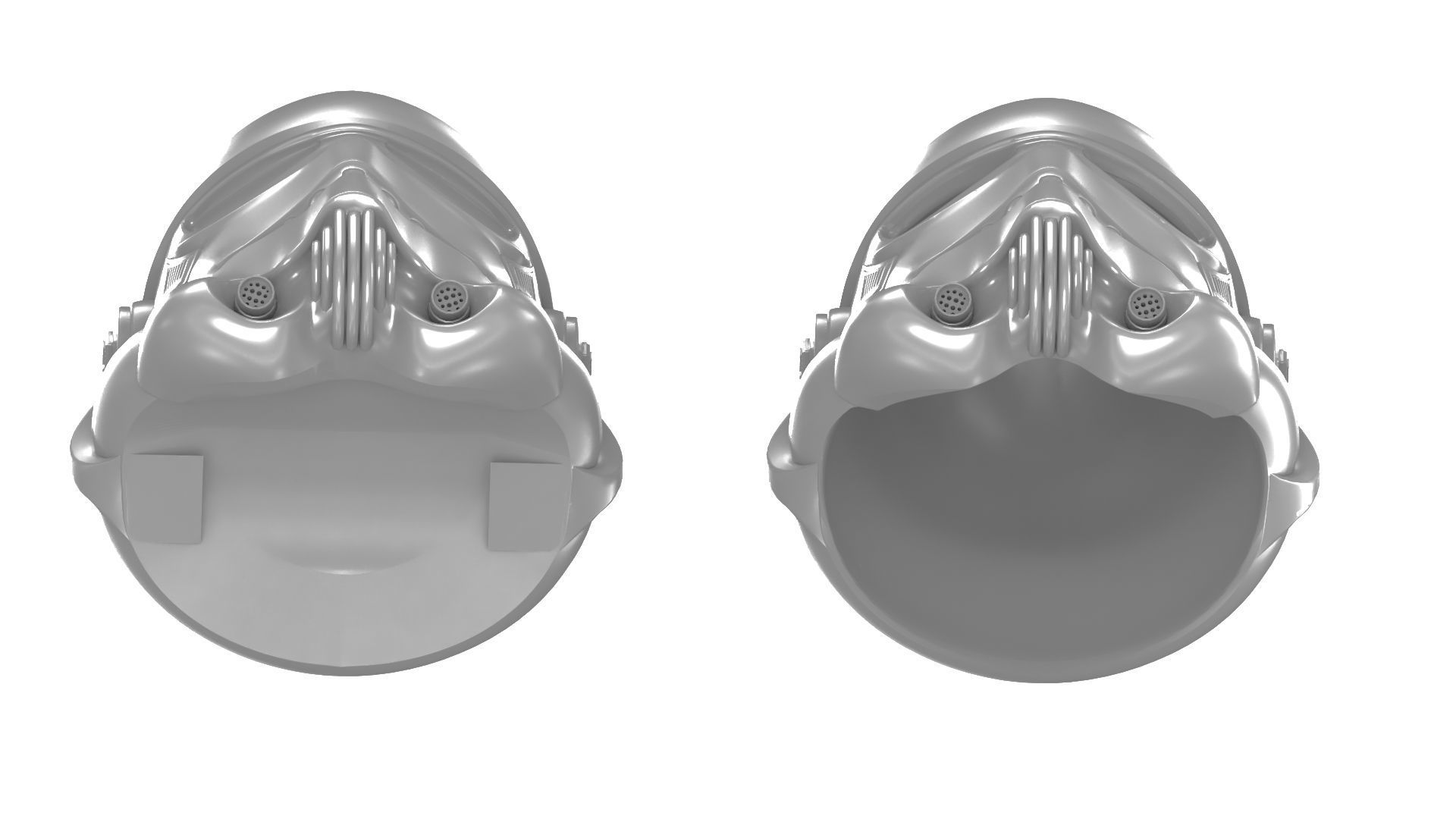 Printable StormTrooper Helmet 3D print model_10