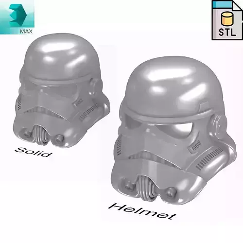 Printable StormTrooper Helmet 3D print model