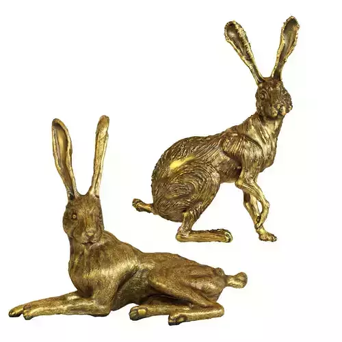 Hares figurine set One