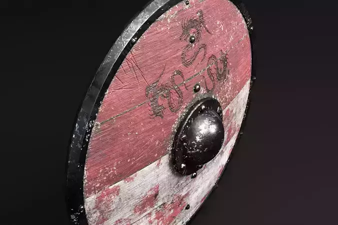 Vikings Shield 3D model  