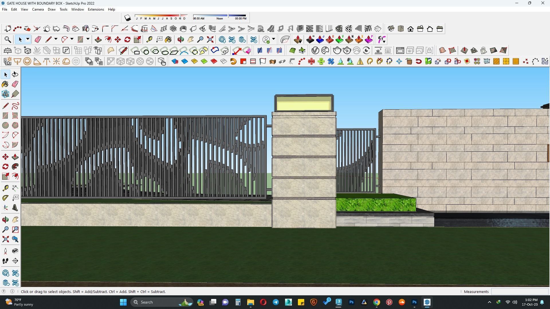 GATE HOUSE WITH BOUNDARY BOX 3D model_5