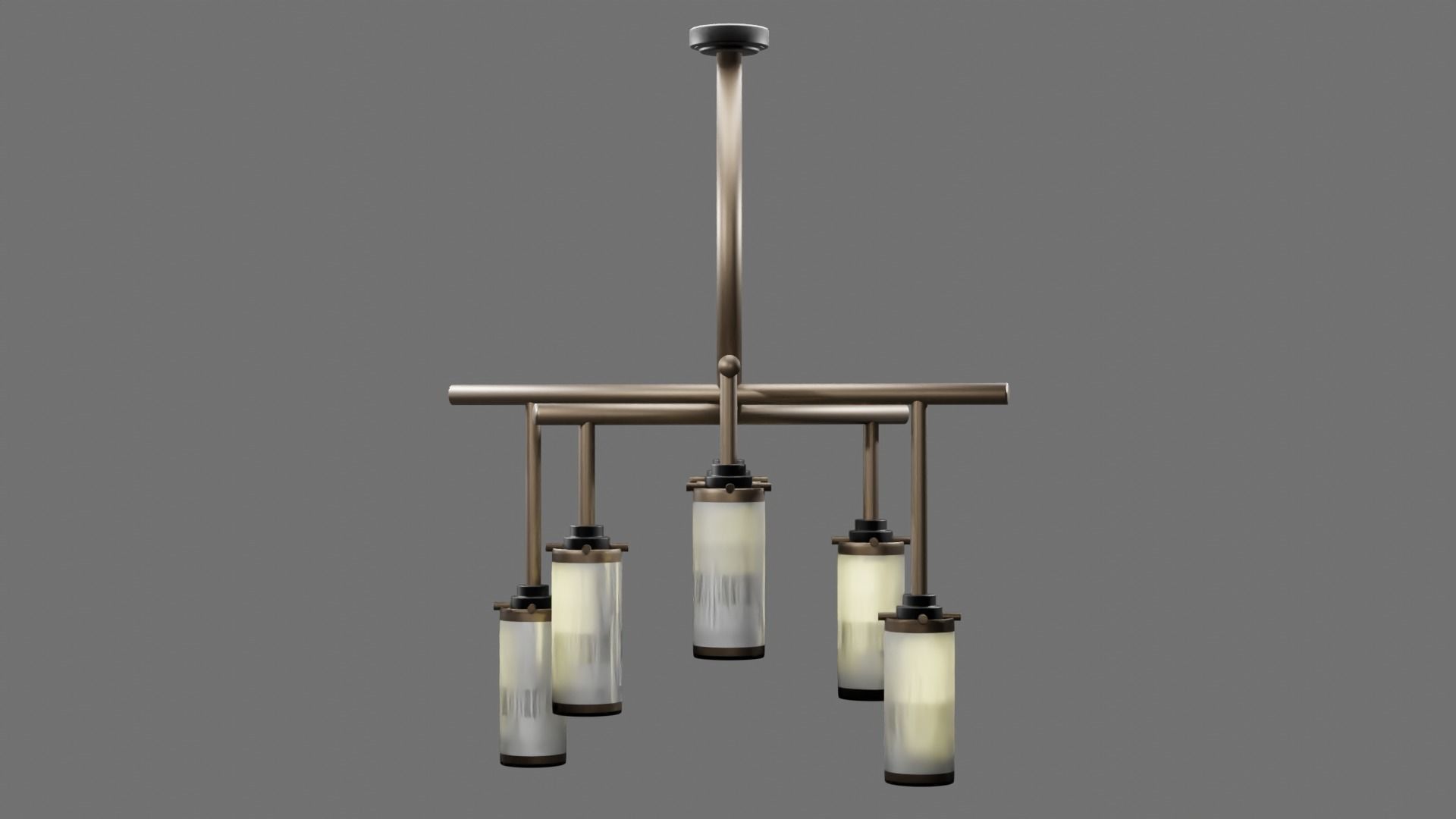 Lamp Style 1 Low-poly 3D model_2