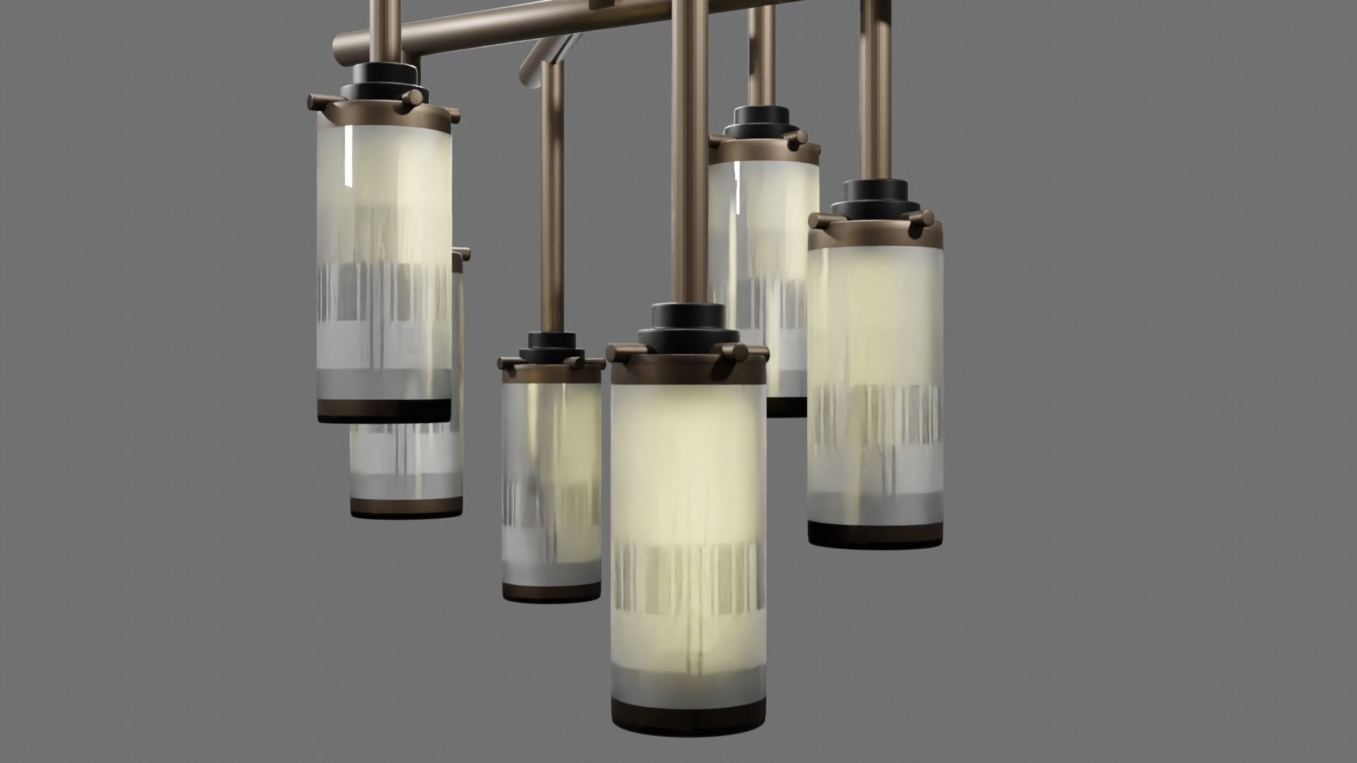 Lamp Style 1 Low-poly 3D model_6