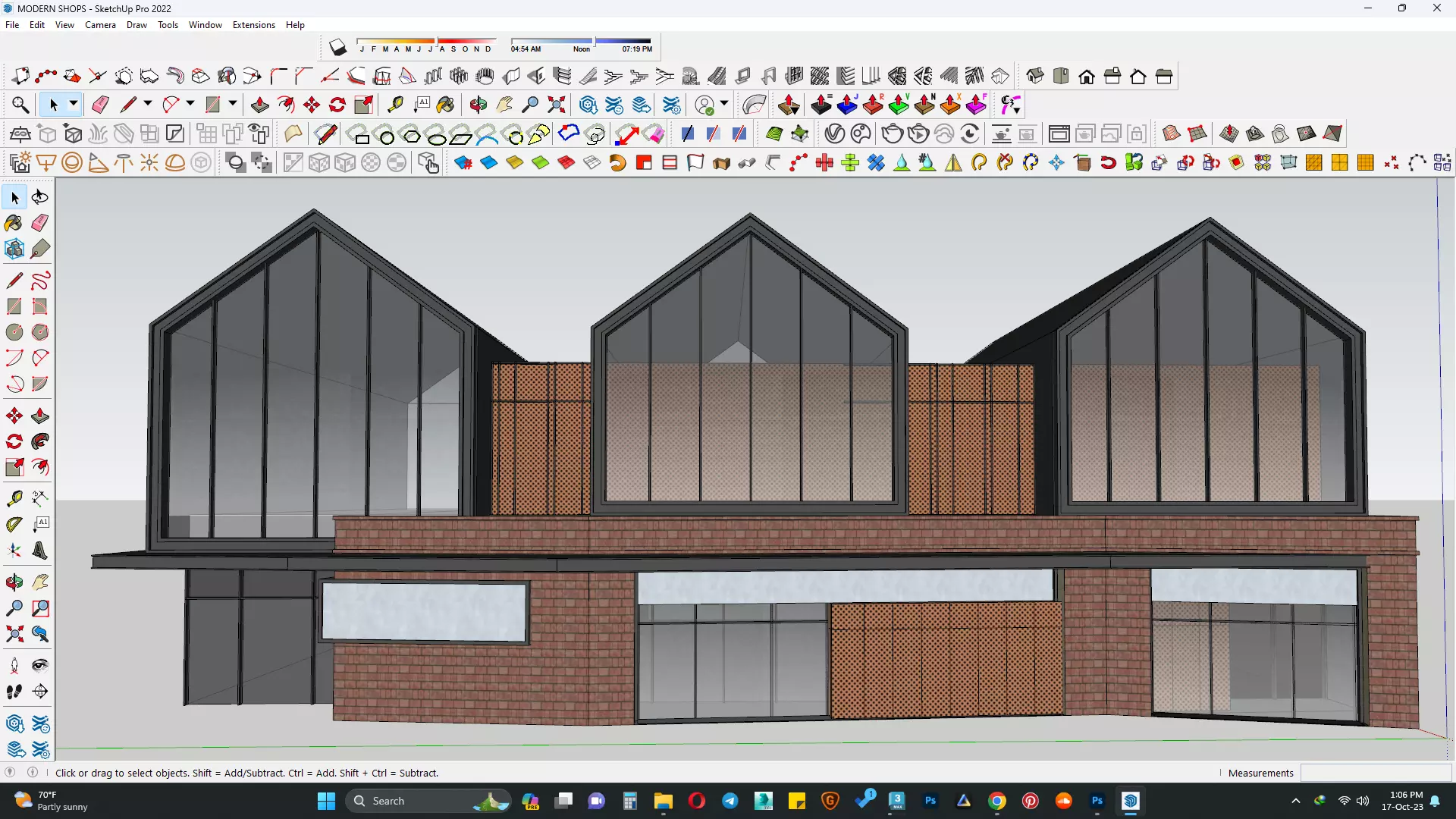 Modern Shops 3d model 3D model_0