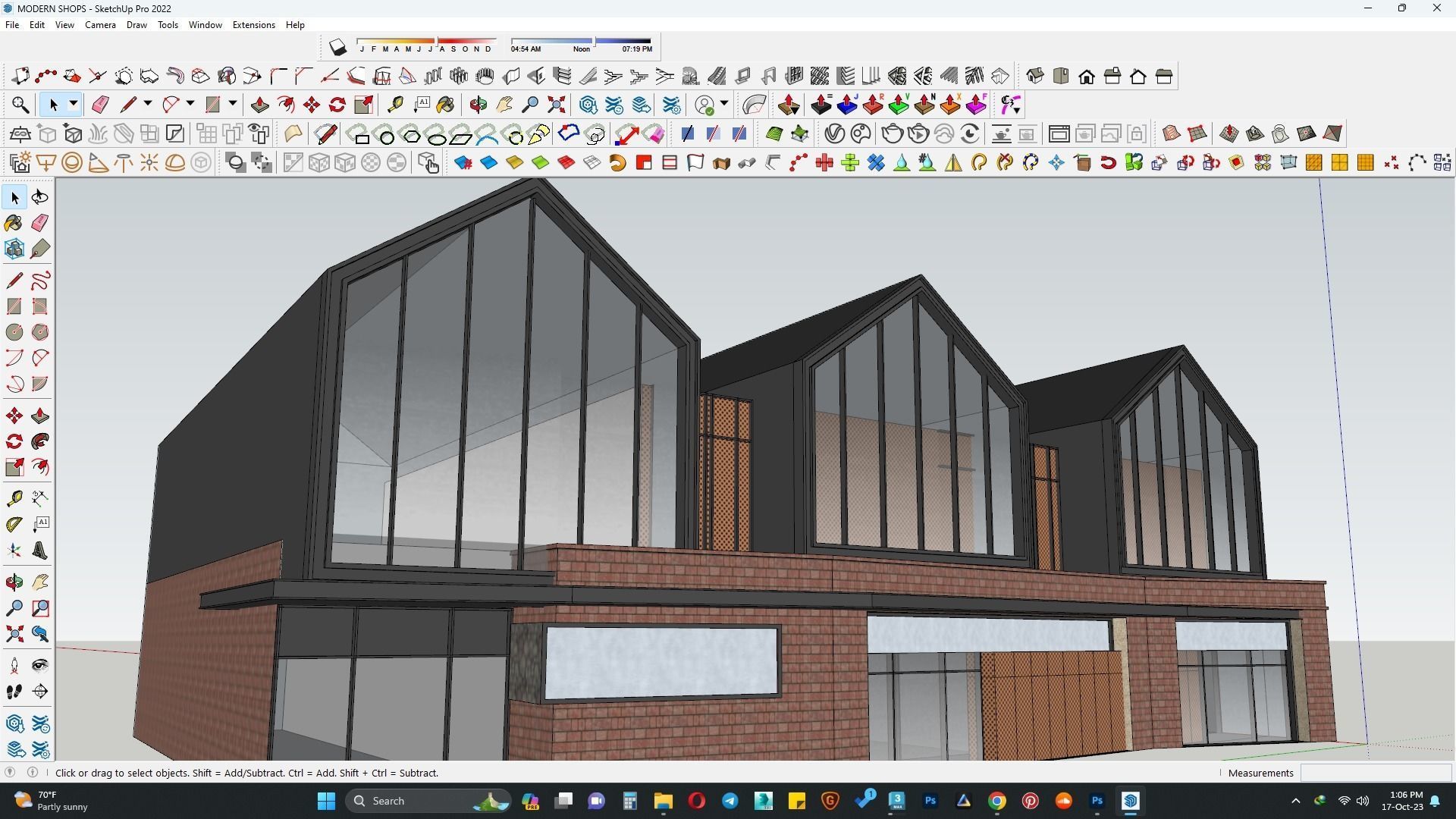 Modern Shops 3d model 3D model_1