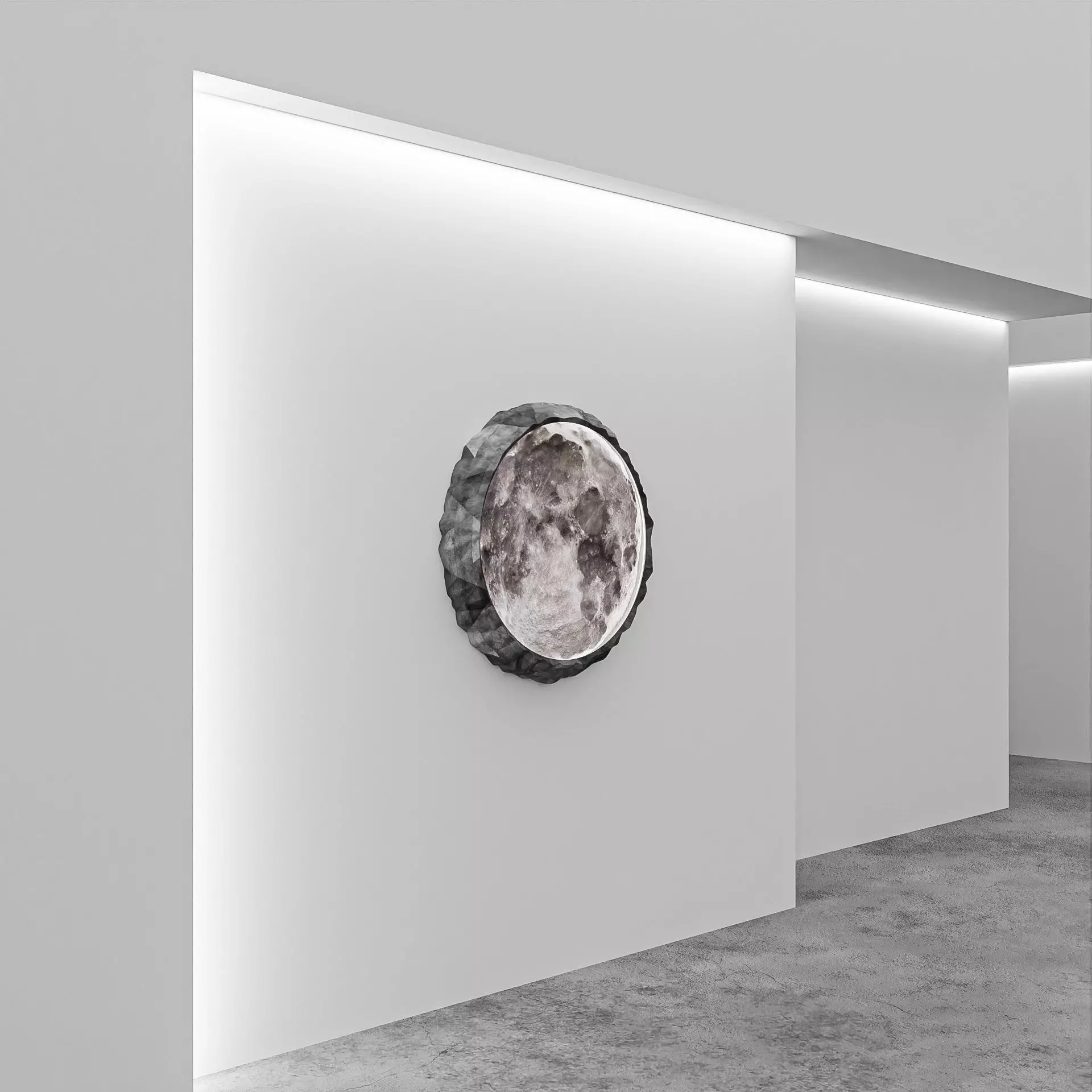 Moon Decoration Portrait Free 3D model