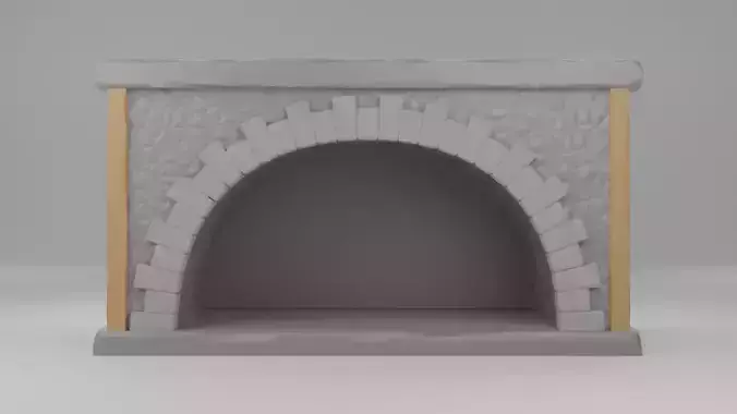 Stone Fireplace  Free 3D print model