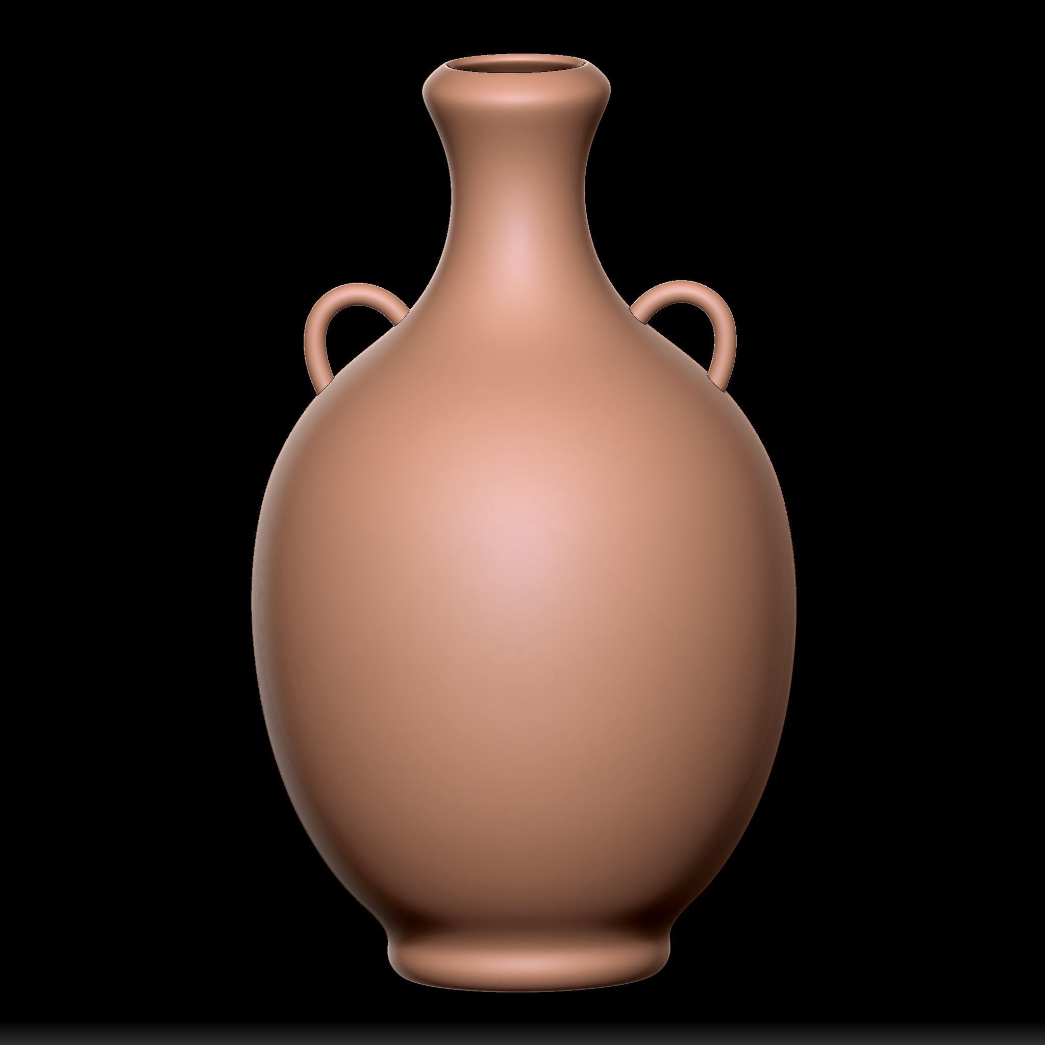 65 Clay Pot Base Mesh Low-poly 3D model_66