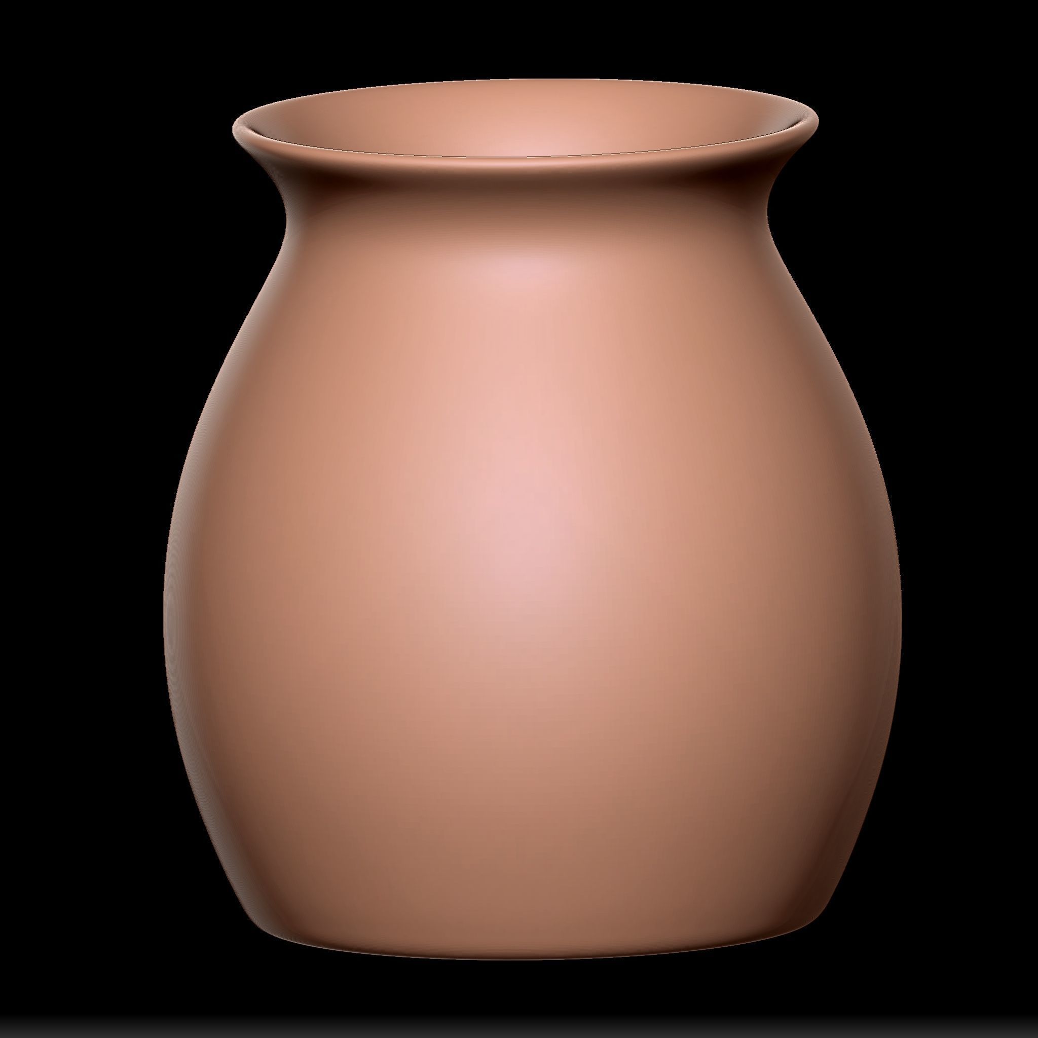 65 Clay Pot Base Mesh Low-poly 3D model_60