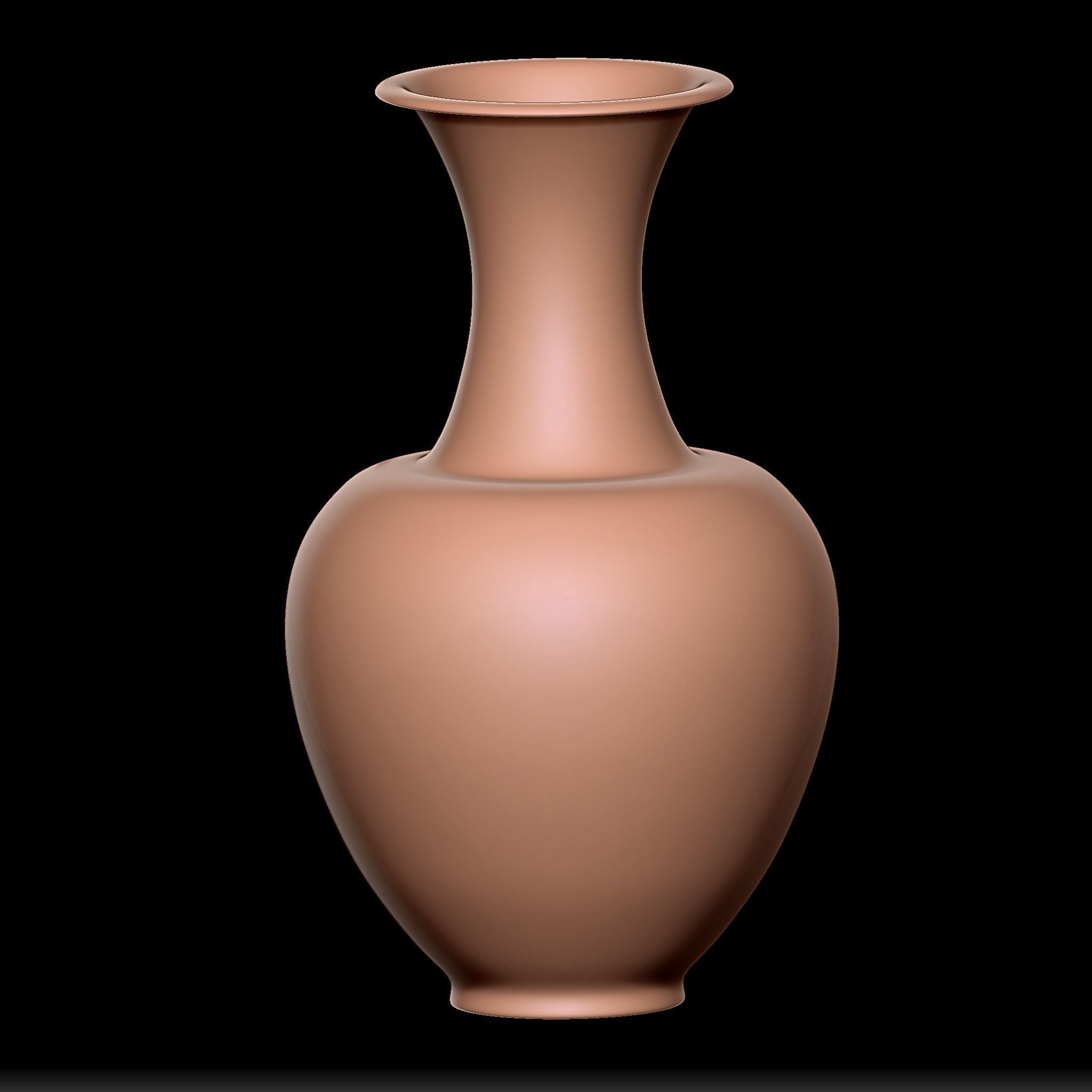 65 Clay Pot Base Mesh Low-poly 3D model_31