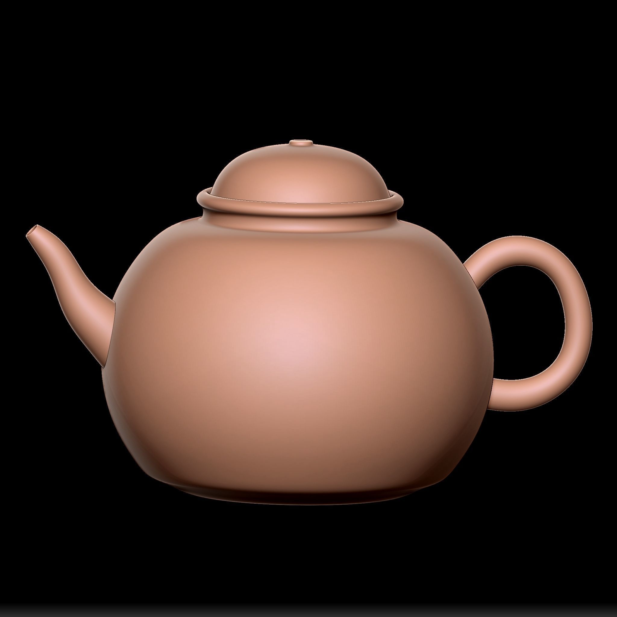 65 Clay Pot Base Mesh Low-poly 3D model_28