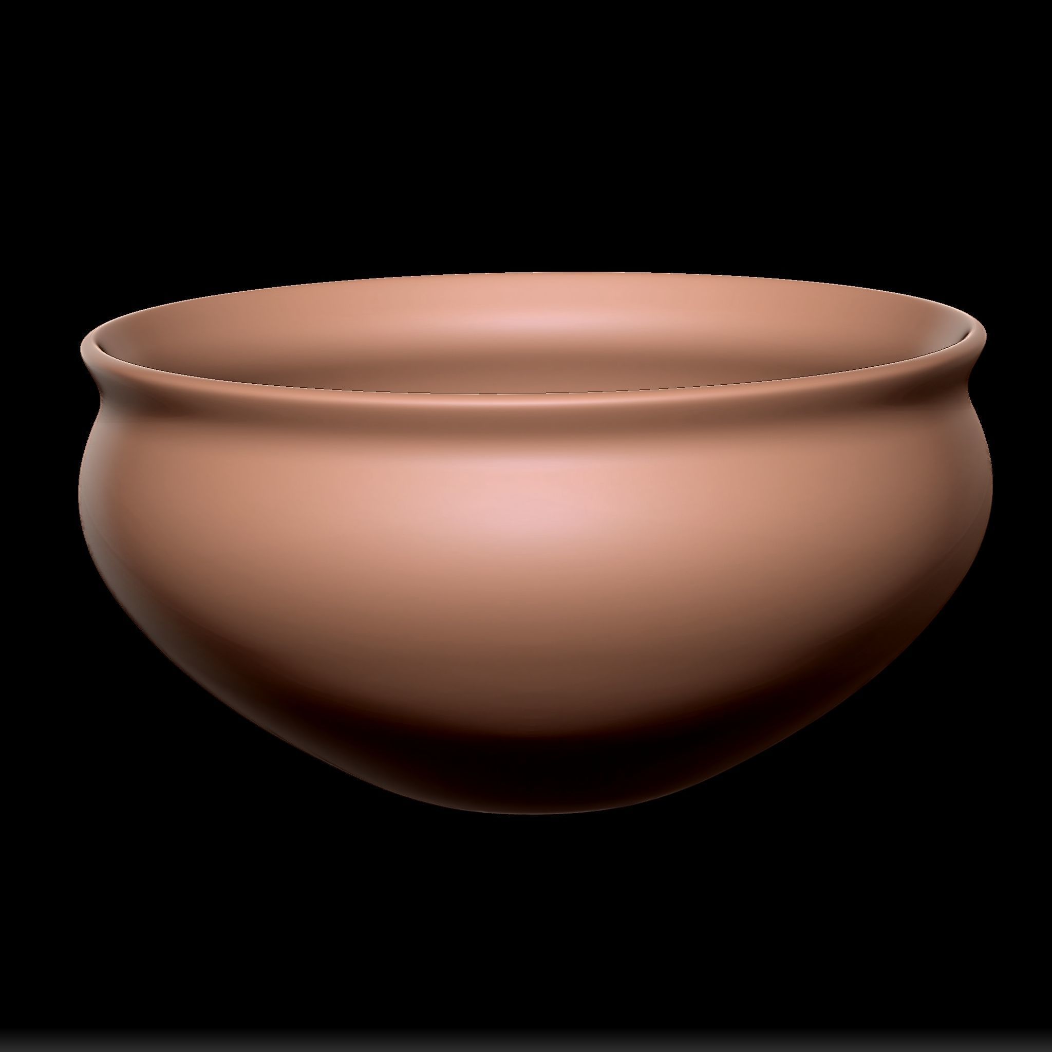 65 Clay Pot Base Mesh Low-poly 3D model_51