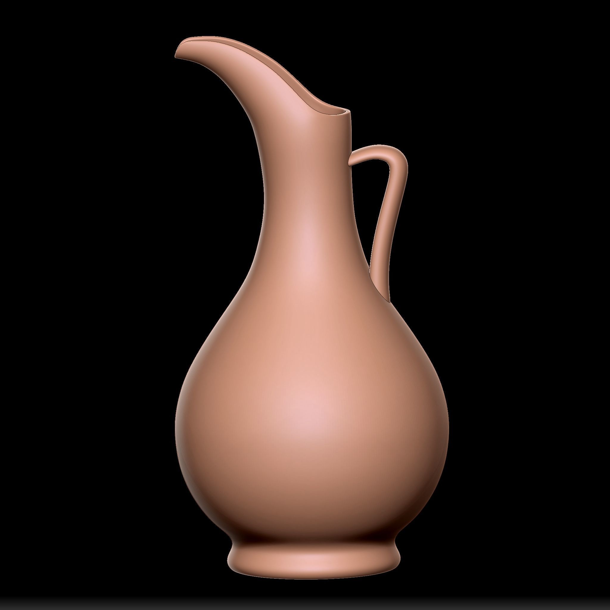 65 Clay Pot Base Mesh Low-poly 3D model_40