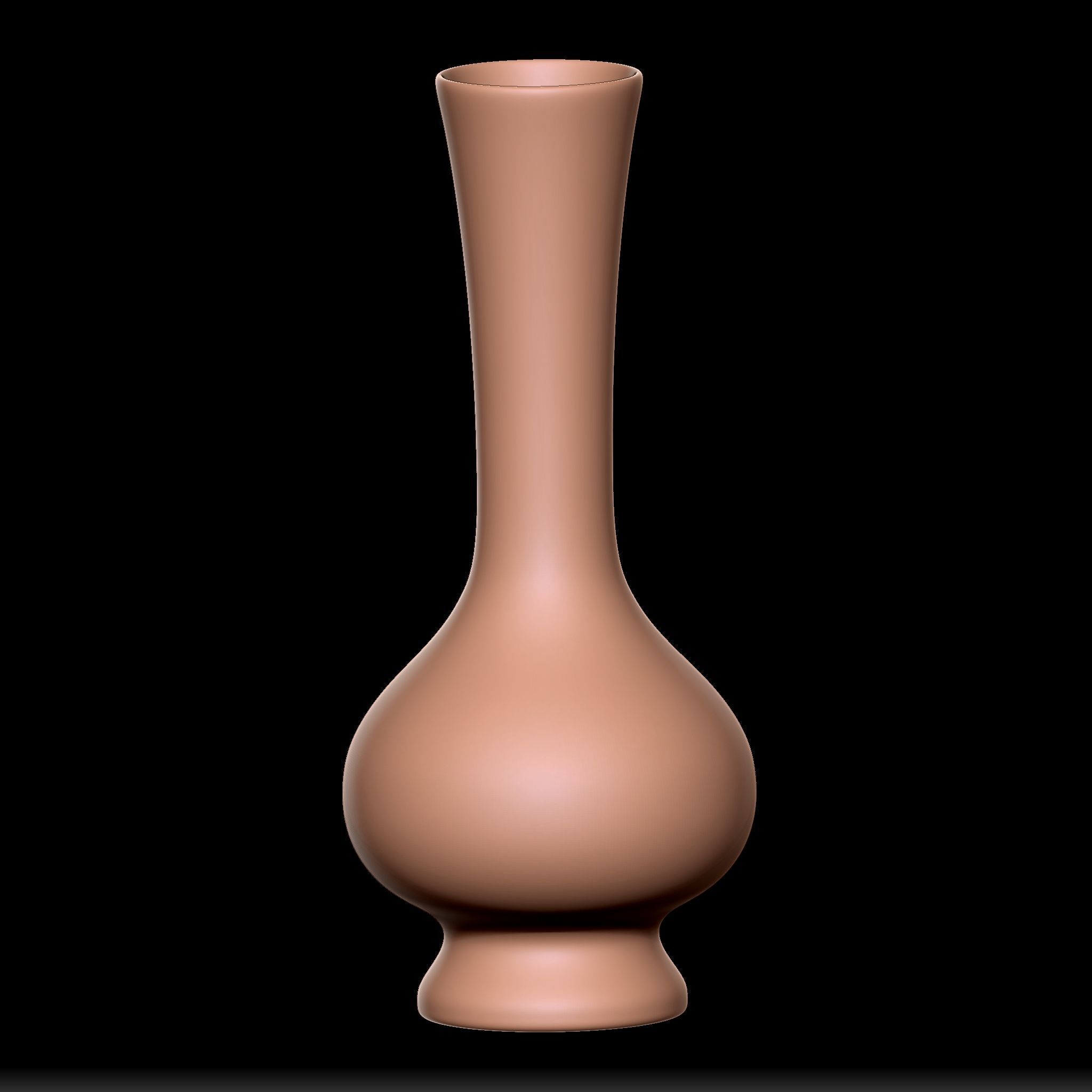 65 Clay Pot Base Mesh Low-poly 3D model_25