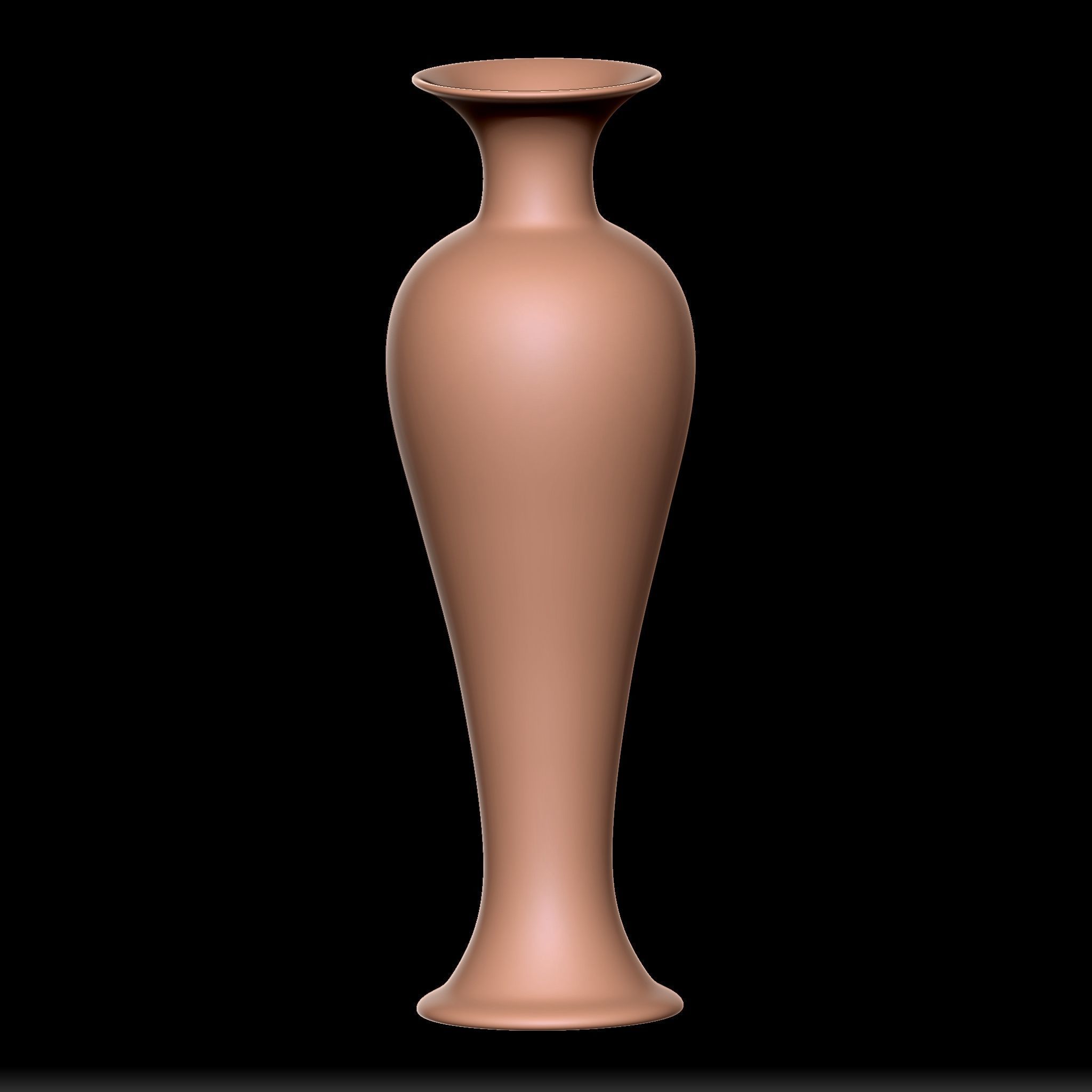 65 Clay Pot Base Mesh Low-poly 3D model_11