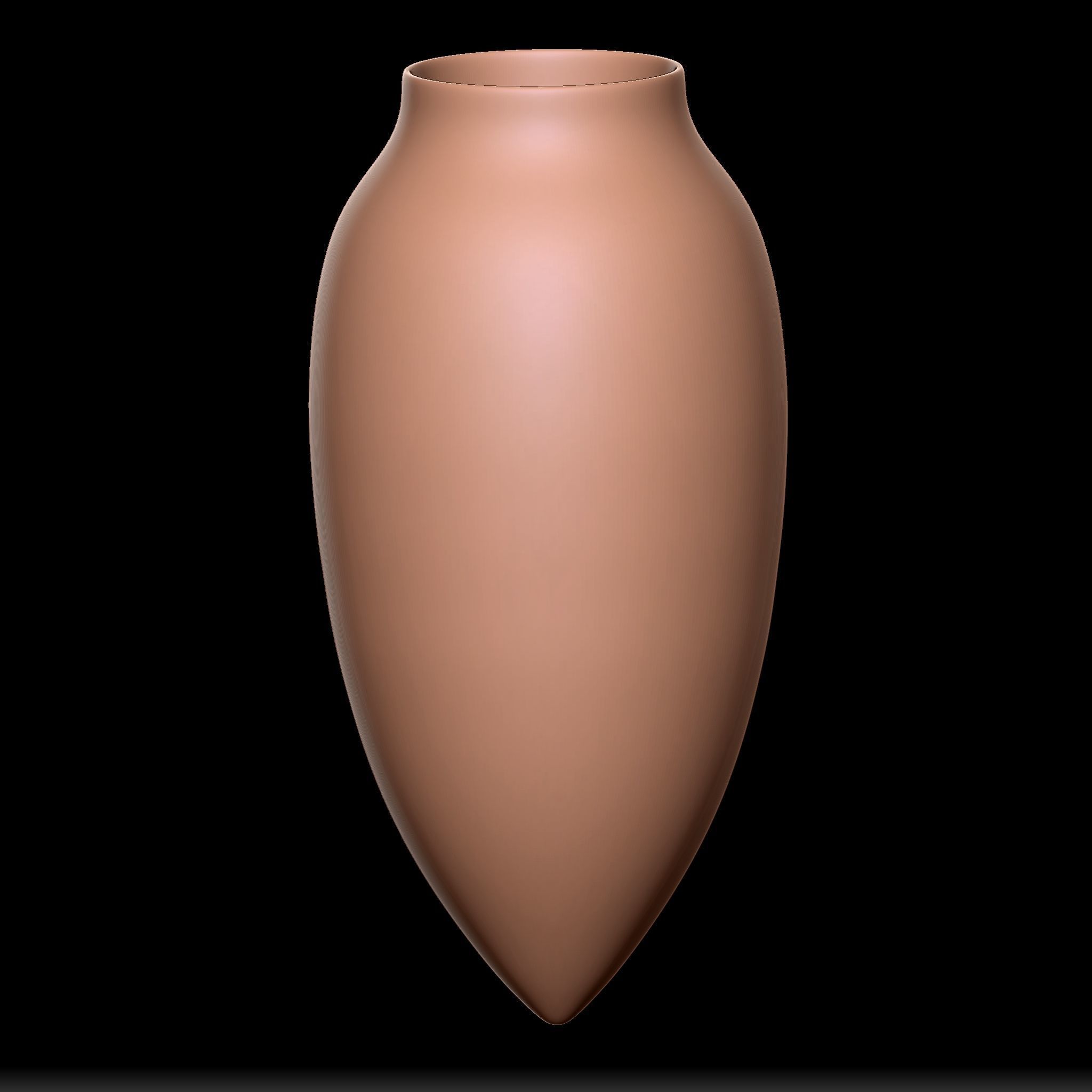 65 Clay Pot Base Mesh Low-poly 3D model_7