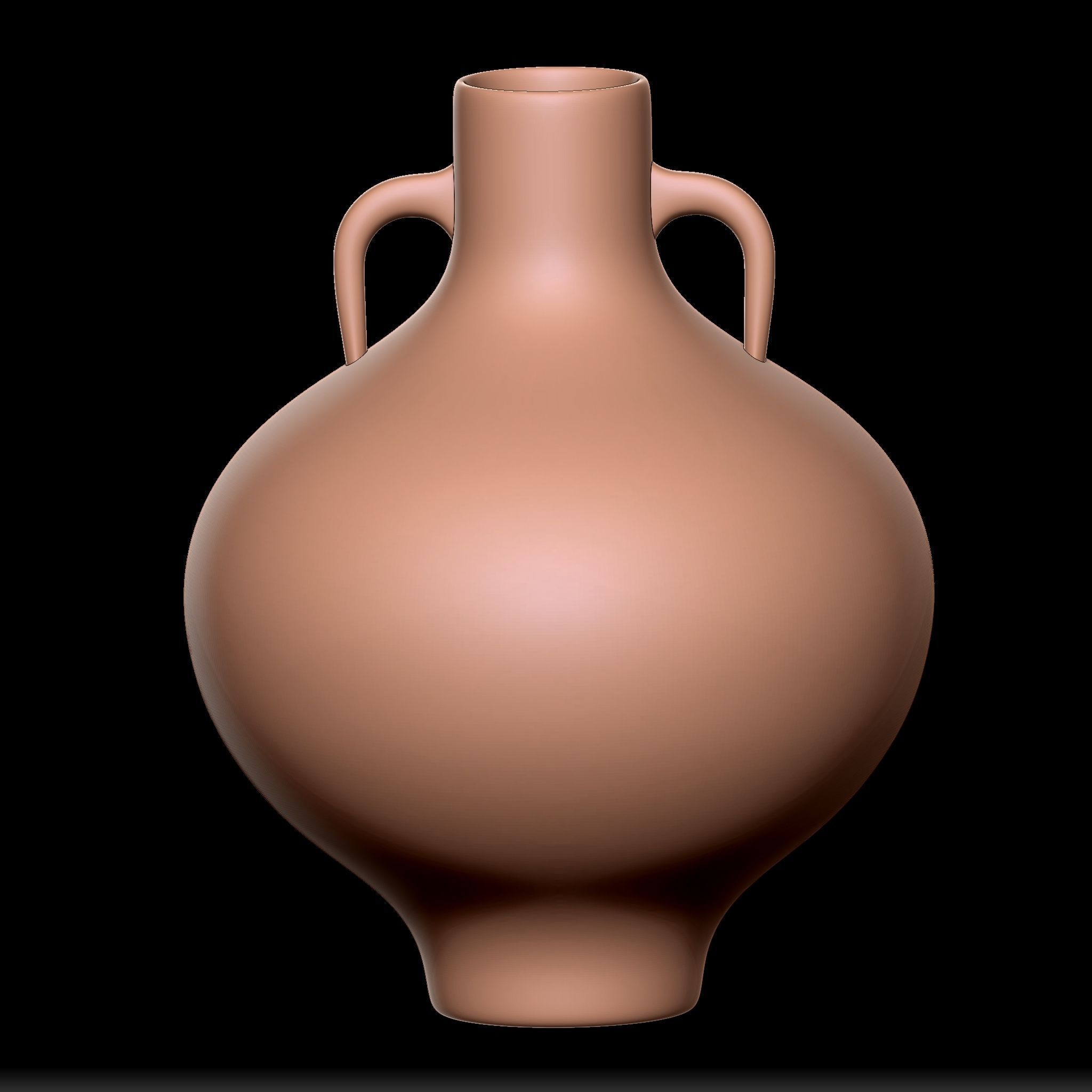 65 Clay Pot Base Mesh Low-poly 3D model_63