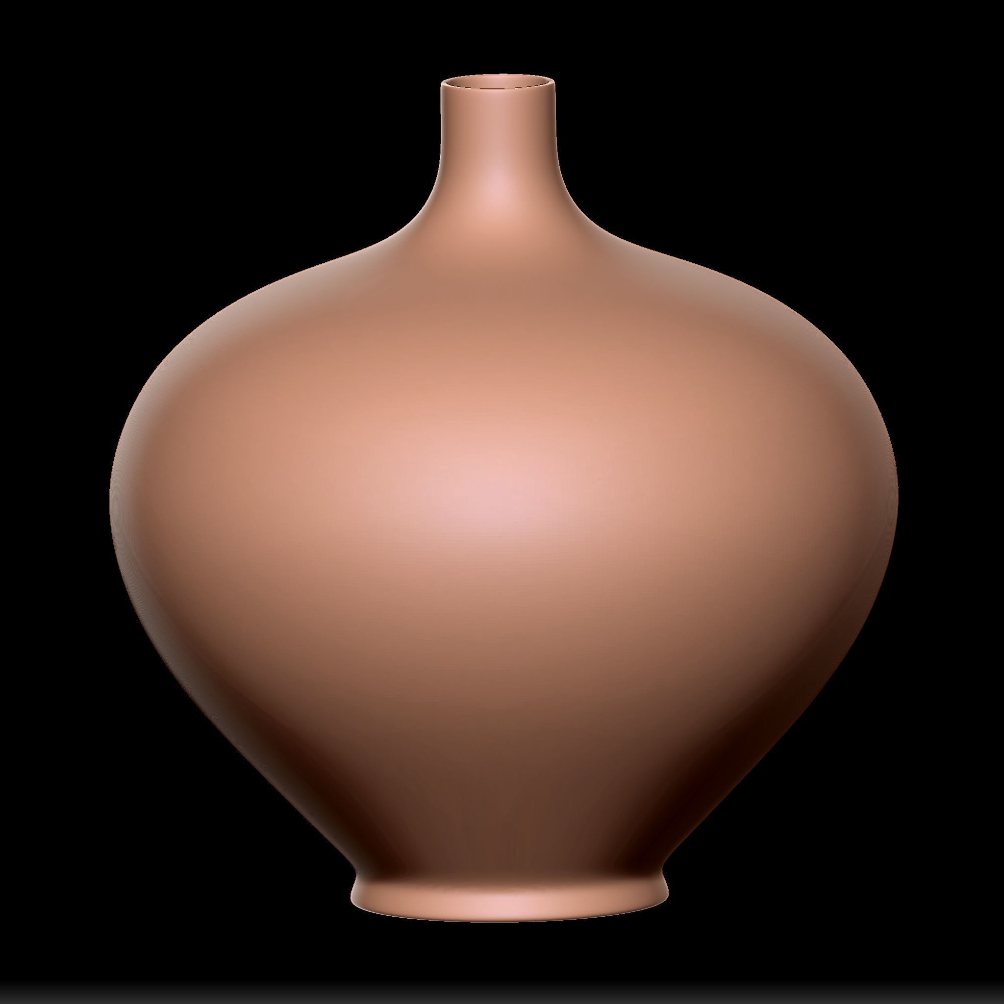 65 Clay Pot Base Mesh Low-poly 3D model_24
