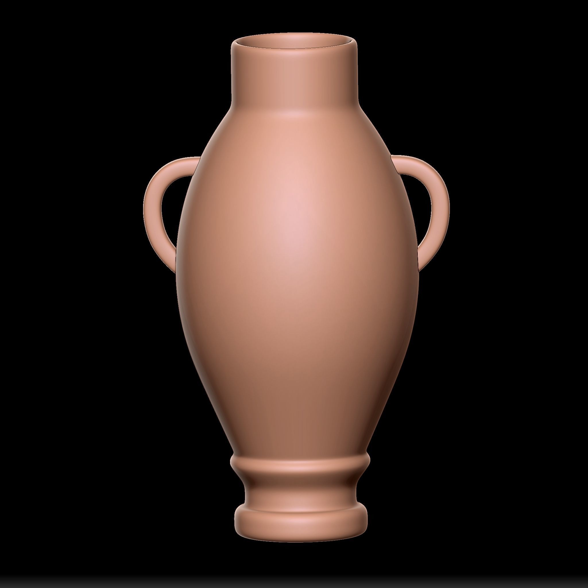 65 Clay Pot Base Mesh Low-poly 3D model_5