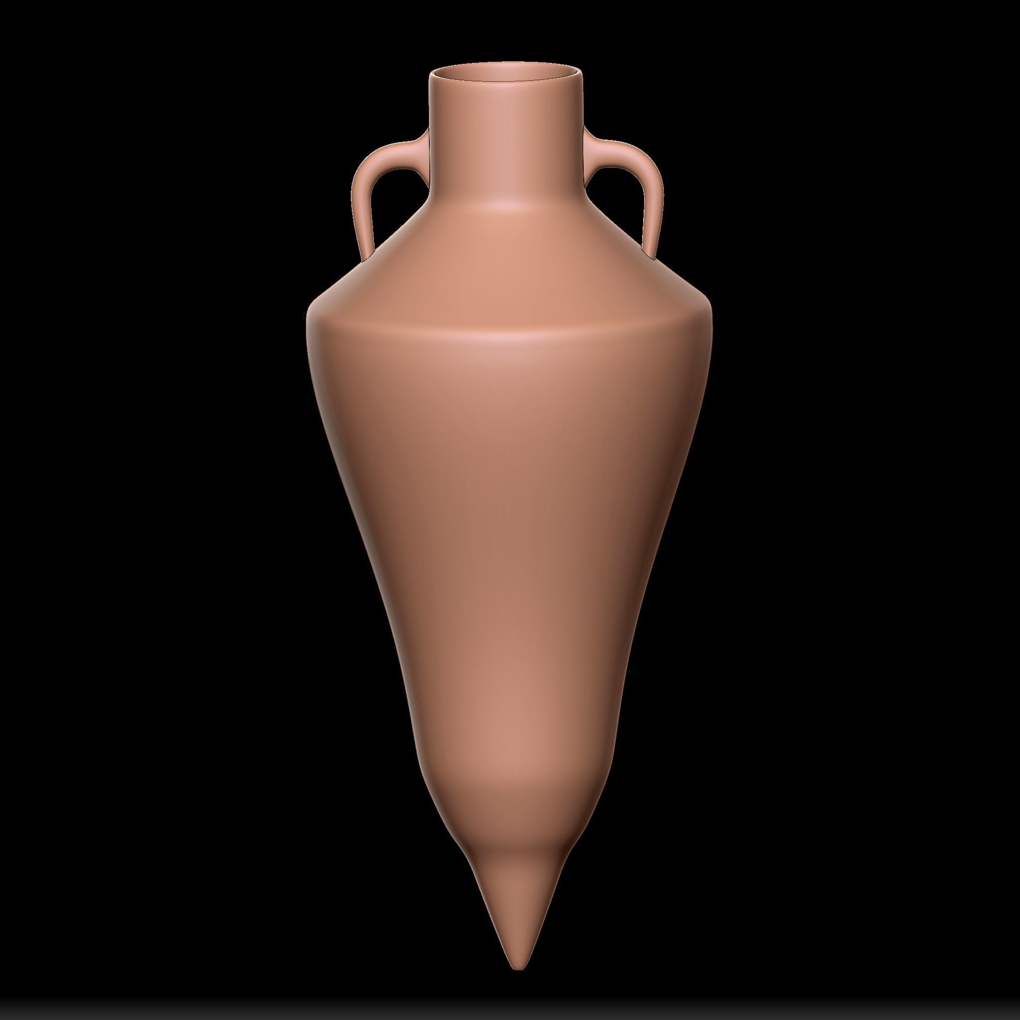 65 Clay Pot Base Mesh Low-poly 3D model_16