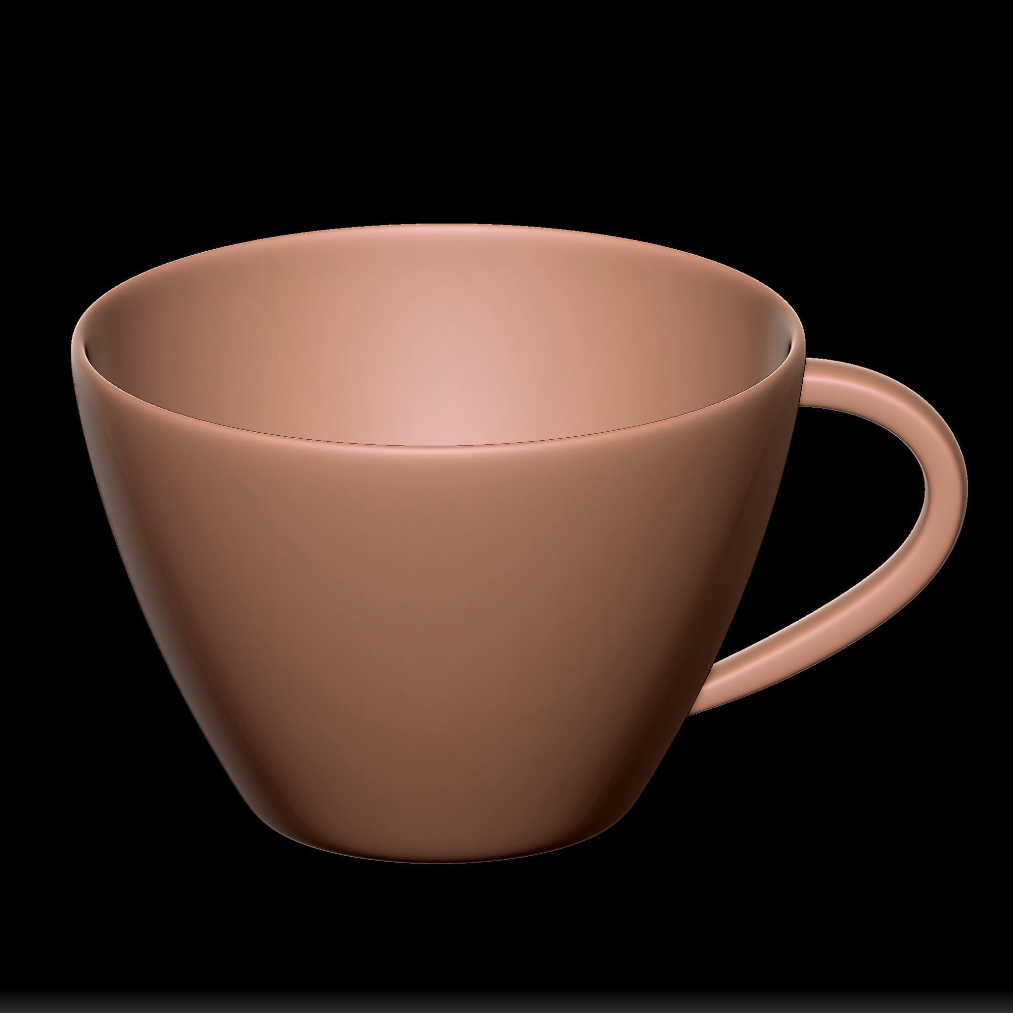 65 Clay Pot Base Mesh Low-poly 3D model_65